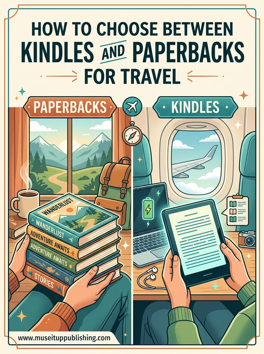 How to Choose Between Kindles and Paperbacks for Travel