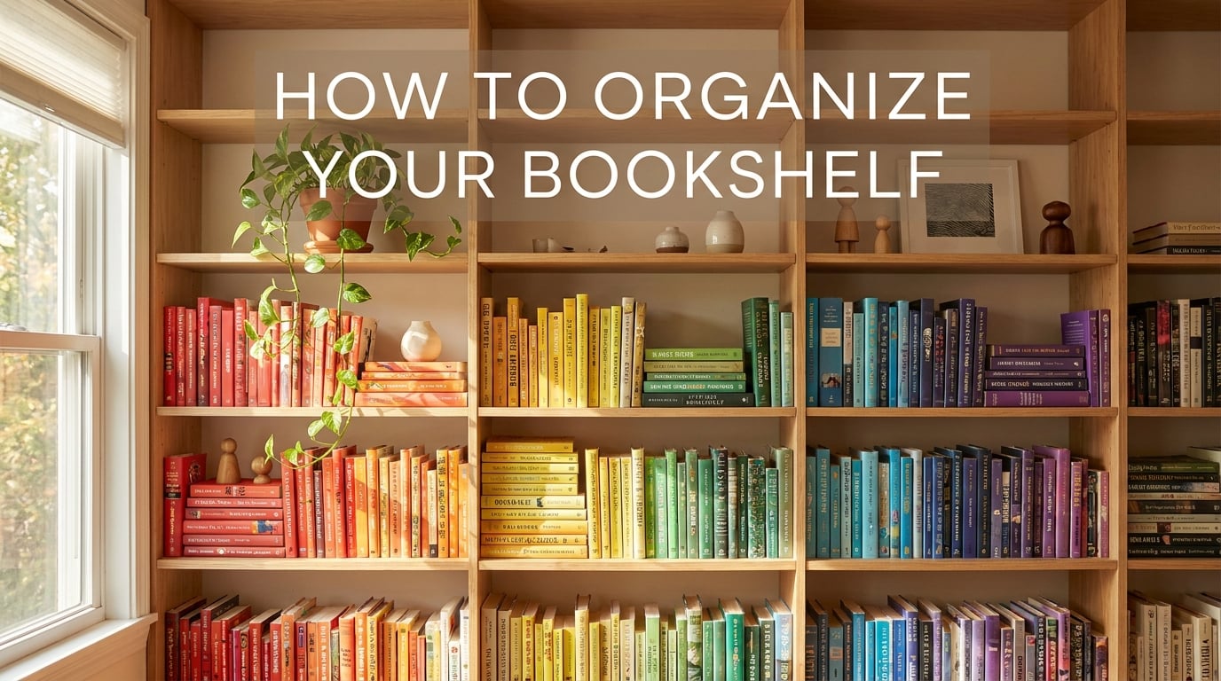 How to organize your bookshelf in a way that actually works