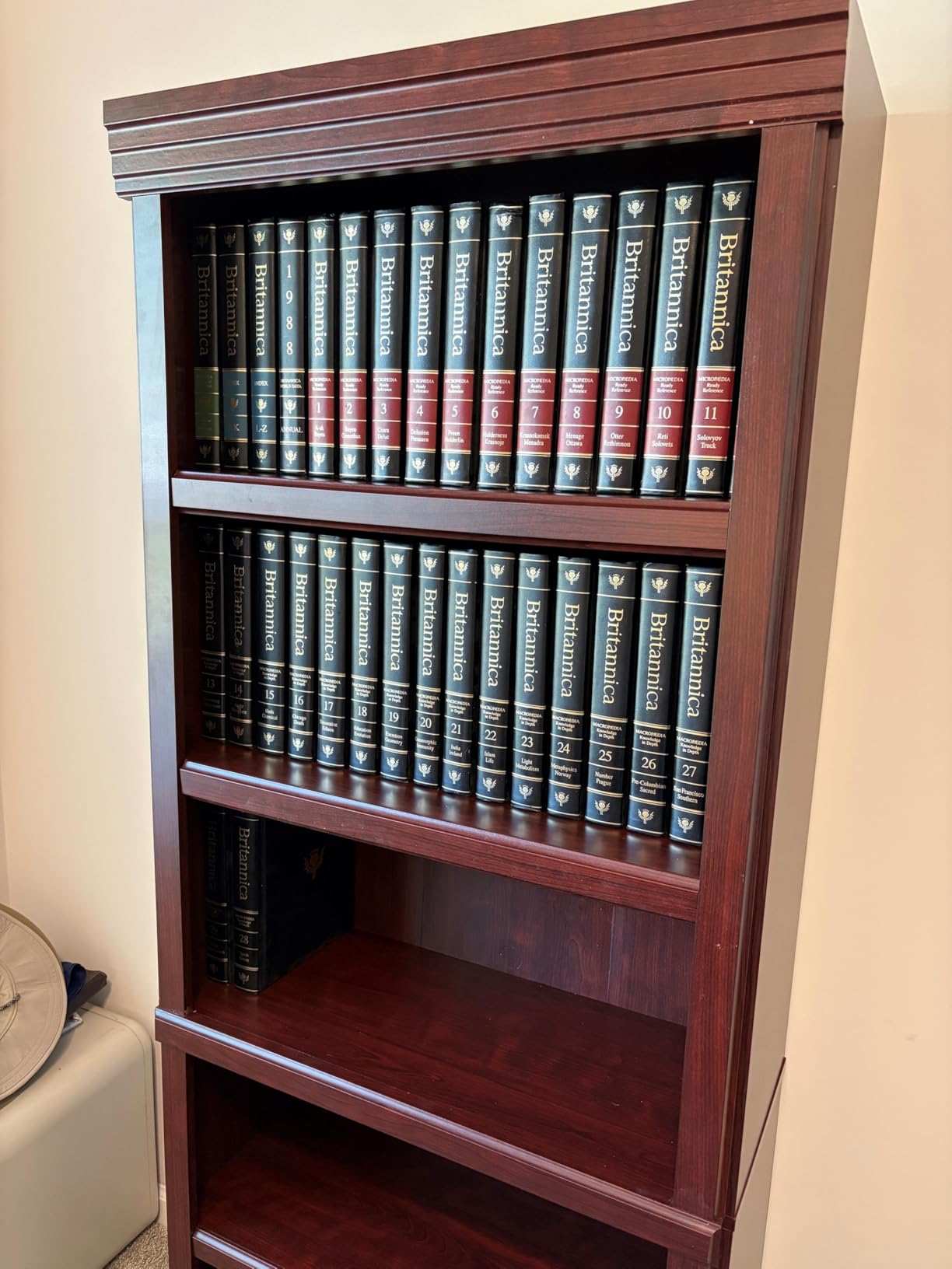 Sauder Heritage Hill Library/ Book shelf, Classic Cherry finish customer photo 1