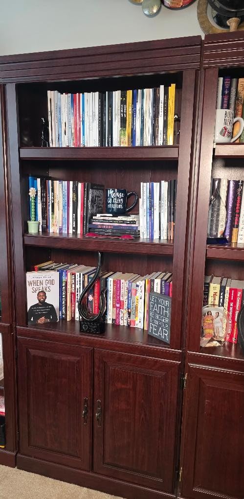 Sauder Heritage Hill Library/ Book shelf, Classic Cherry finish customer photo 2
