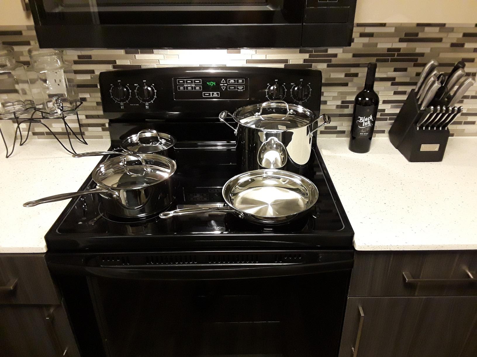 Cuisinart 7-Piece Stainless Steel Pots and Pans Set, Cookware Set Compatible with Induction, Electric, Gas Cooktops, Aluminum Core for Quick Even Heat, Cool Grip Handles, Dishwasher Safe, Oven Safe customer photo 2