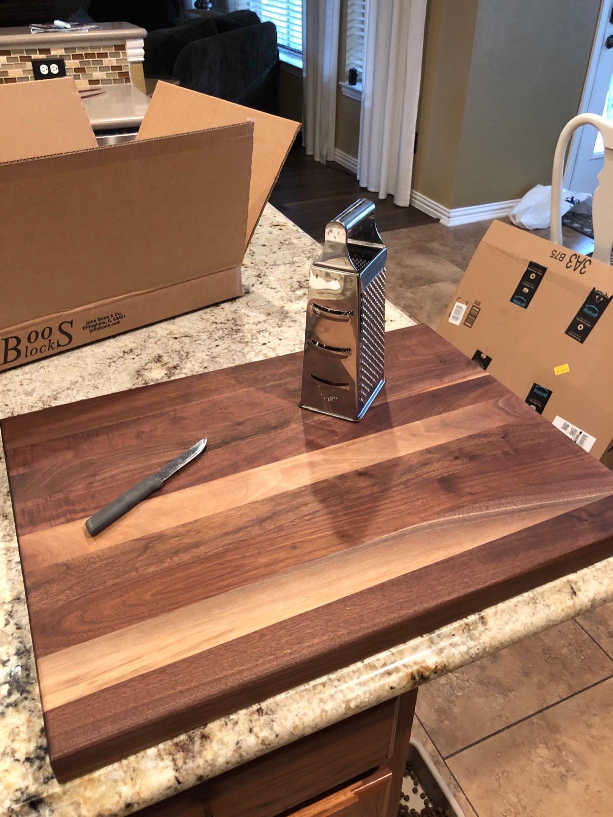 John Boos R-Board Series Rectangular Wooden Maple Cutting Board 18