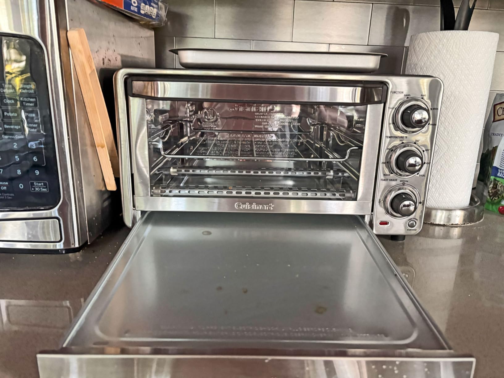 Cuisinart Toaster Oven Broiler, 1800W Countertop Design, 0.5 cu. ft. | Custom Classic small toaster oven, nonstick interior & shade control settings, fits 11