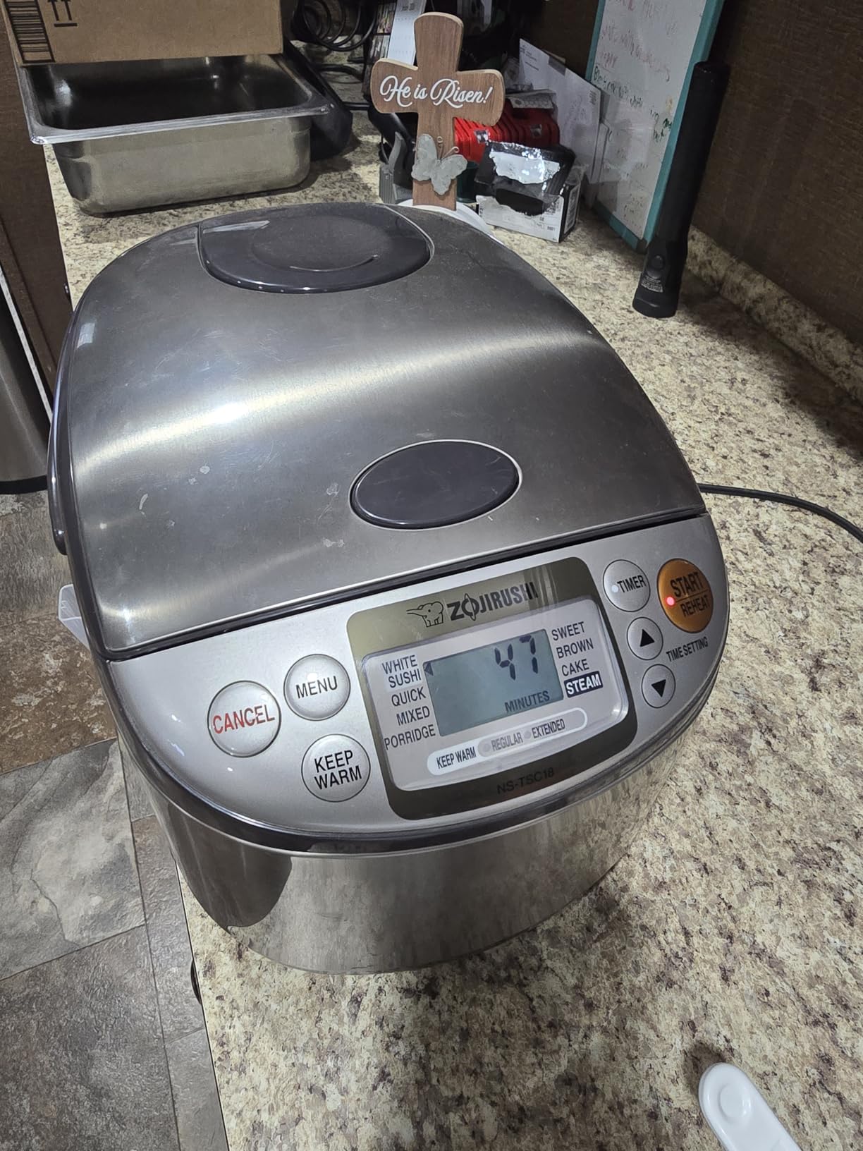 Zojirushi Ns TSC10 5.5 Cup Micom Rice Cooker and Warmer, 1.0l | Micom Fuzzy Logic, Steam and Cake Menus, Keep-Warm, Delay Timer, Includes Steamer Basket and Spatula customer photo 1