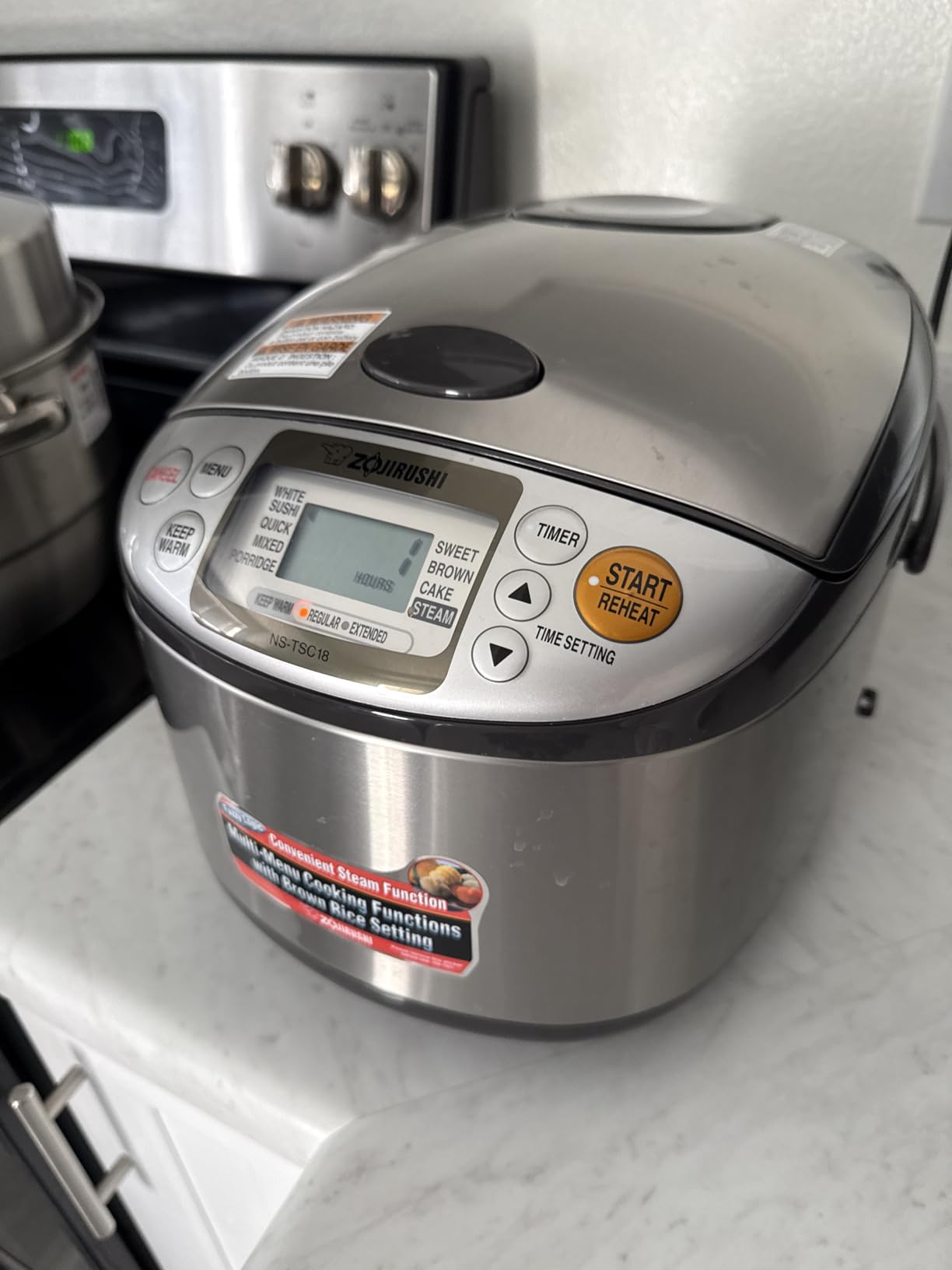 Zojirushi Ns TSC10 5.5 Cup Micom Rice Cooker and Warmer, 1.0l | Micom Fuzzy Logic, Steam and Cake Menus, Keep-Warm, Delay Timer, Includes Steamer Basket and Spatula customer photo 2