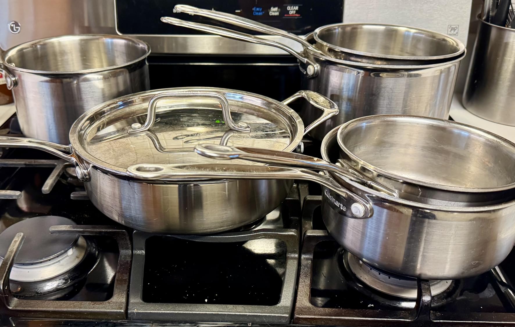 Cuisinart 12-Piece MultiClad Pro Triple Ply Stainless Stainless Steel Pots and Pans Set, Cookware Set Compatible with Induction, Electric, Gas Cooktops, Cool Grip Handles, Oven Safe to 500°F, Silver customer photo 2