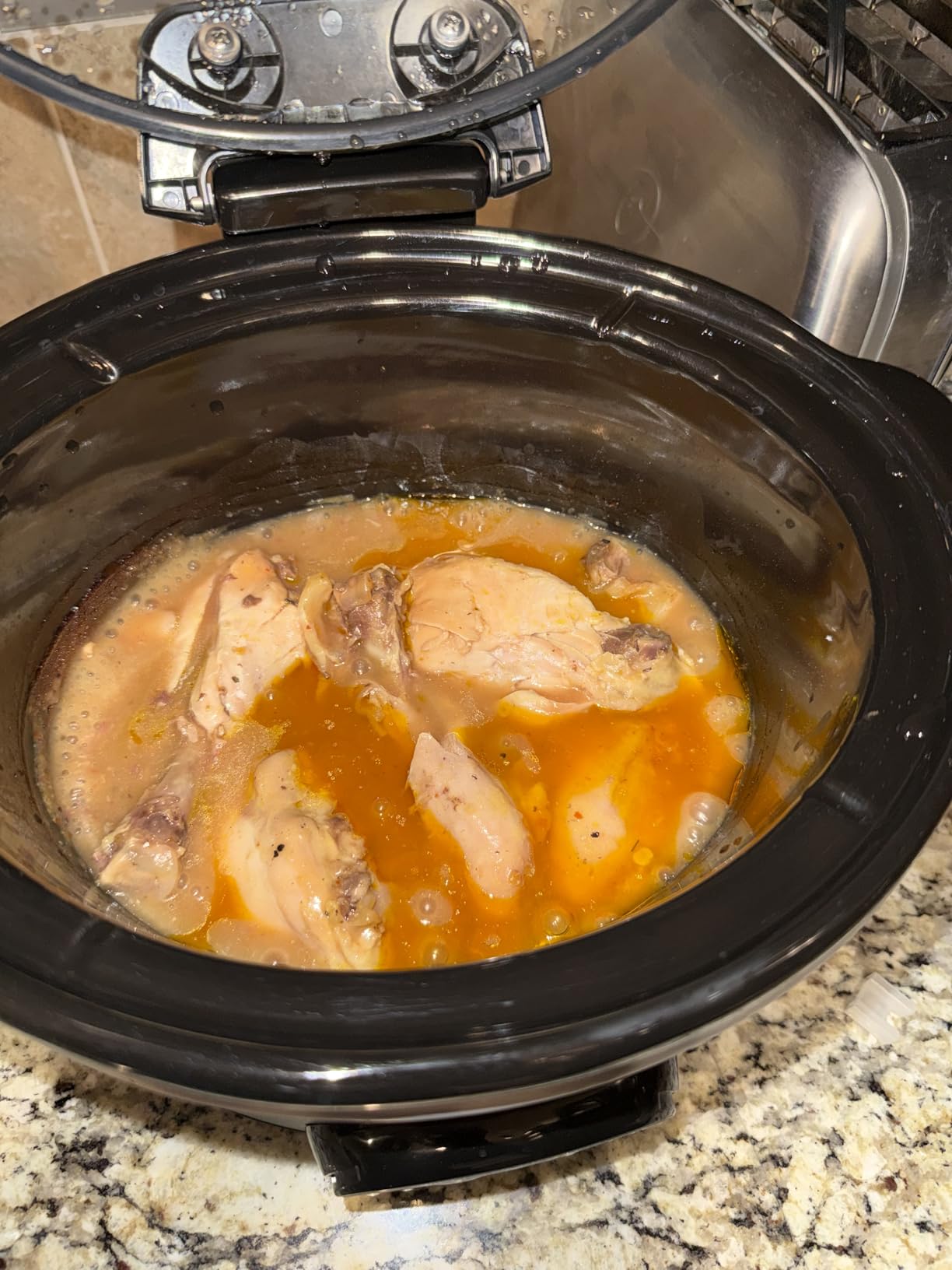 Hamilton Beach Set & Forget 7 Quart Programmable Slow Cooker | Flexible Cooking Options With 3 Heat and 5 Time Settings | Dishwasher-Safe Stoneware Crock & Glass Lid | Silver customer photo 1