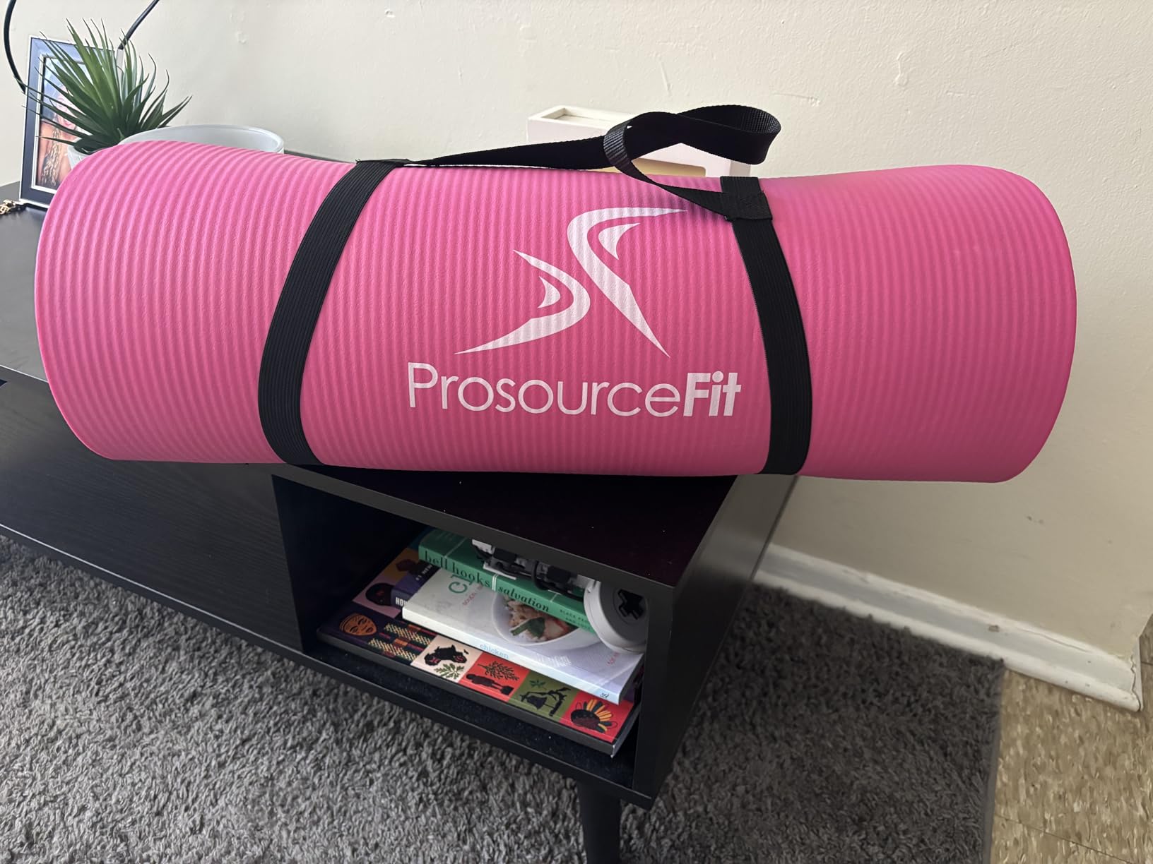 ProsourceFit Extra Thick Yoga and Pilates Mat 1/2 (13mm) or 1 (25mm), 71-inch Long High Density Exercise Mat with Comfort Foam and Carrying Strap customer photo 1