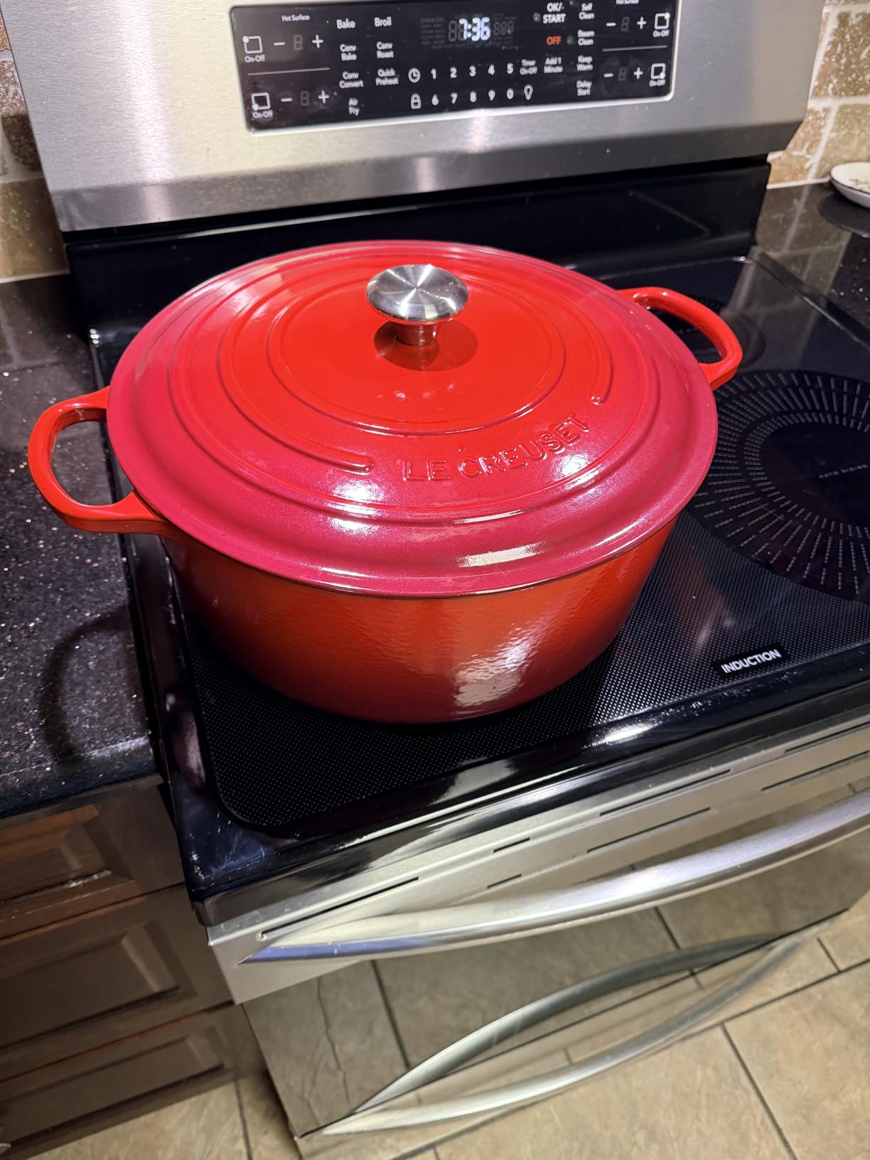 Le Creuset Enameled Cast Iron Round Dutch Oven, 7.25 qt., Flame customer photo 1