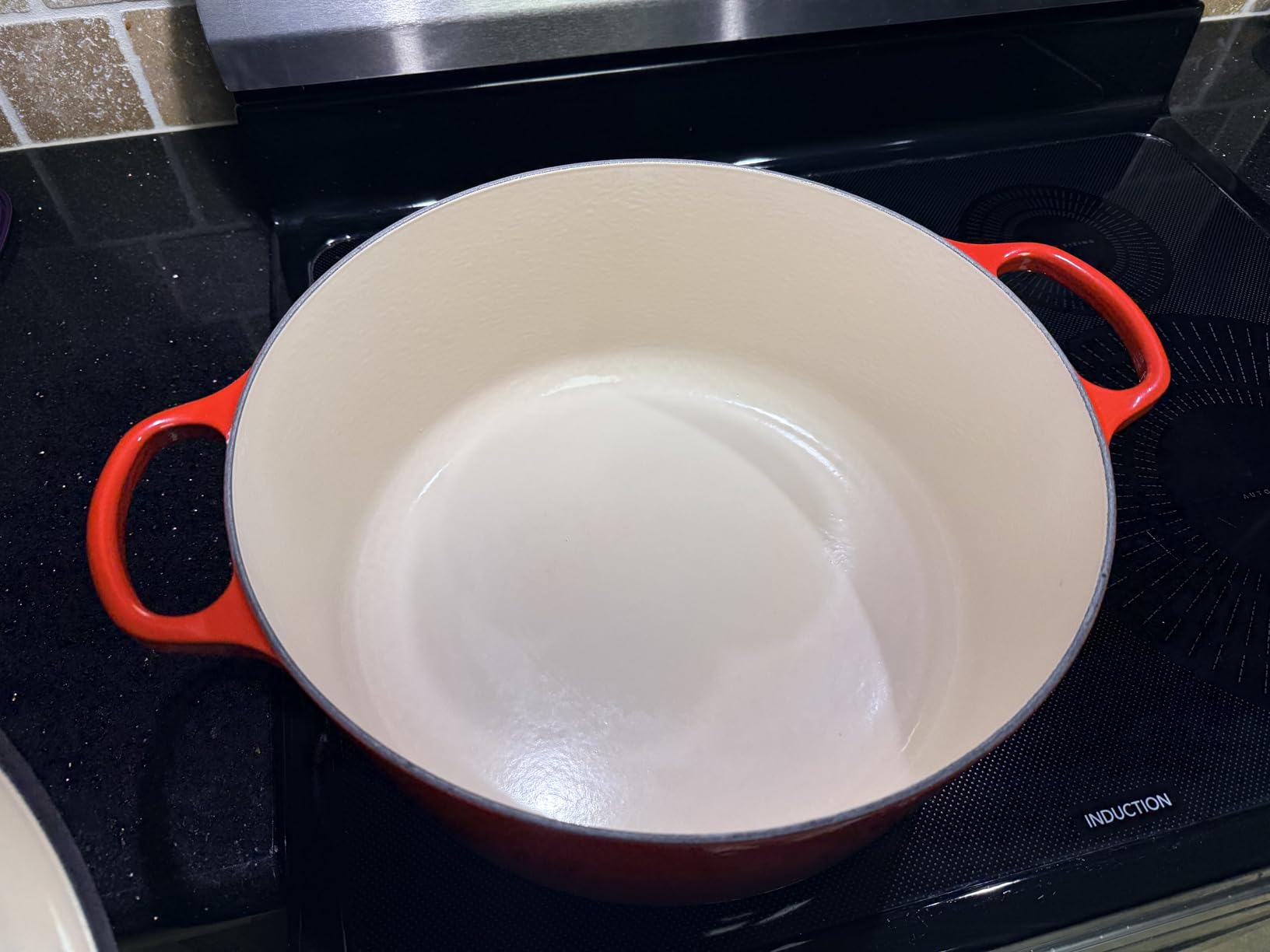 Le Creuset Enameled Cast Iron Round Dutch Oven, 7.25 qt., Flame customer photo 2