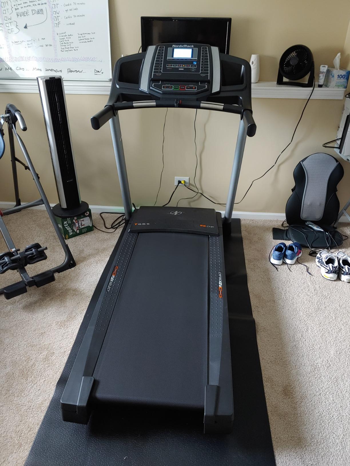 NordicTrack T Series Treadmill for Home Gym with 0-10% Incline, 2.8 HP Smart Responsive Motor, Auto-Fold Design, Bluetooth Speakers (iFIT Membership Included) customer photo 1