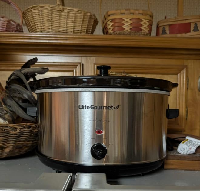 Elite Gourmet MST-900D Digital Slow Cooker, 8.5 Qt, Stainless Steel | Programmable, Adjustable Temp, Dishwasher-Safe Glass Lid & Crock - Great for Entrees, Sauces, Stews & Dips customer photo 1