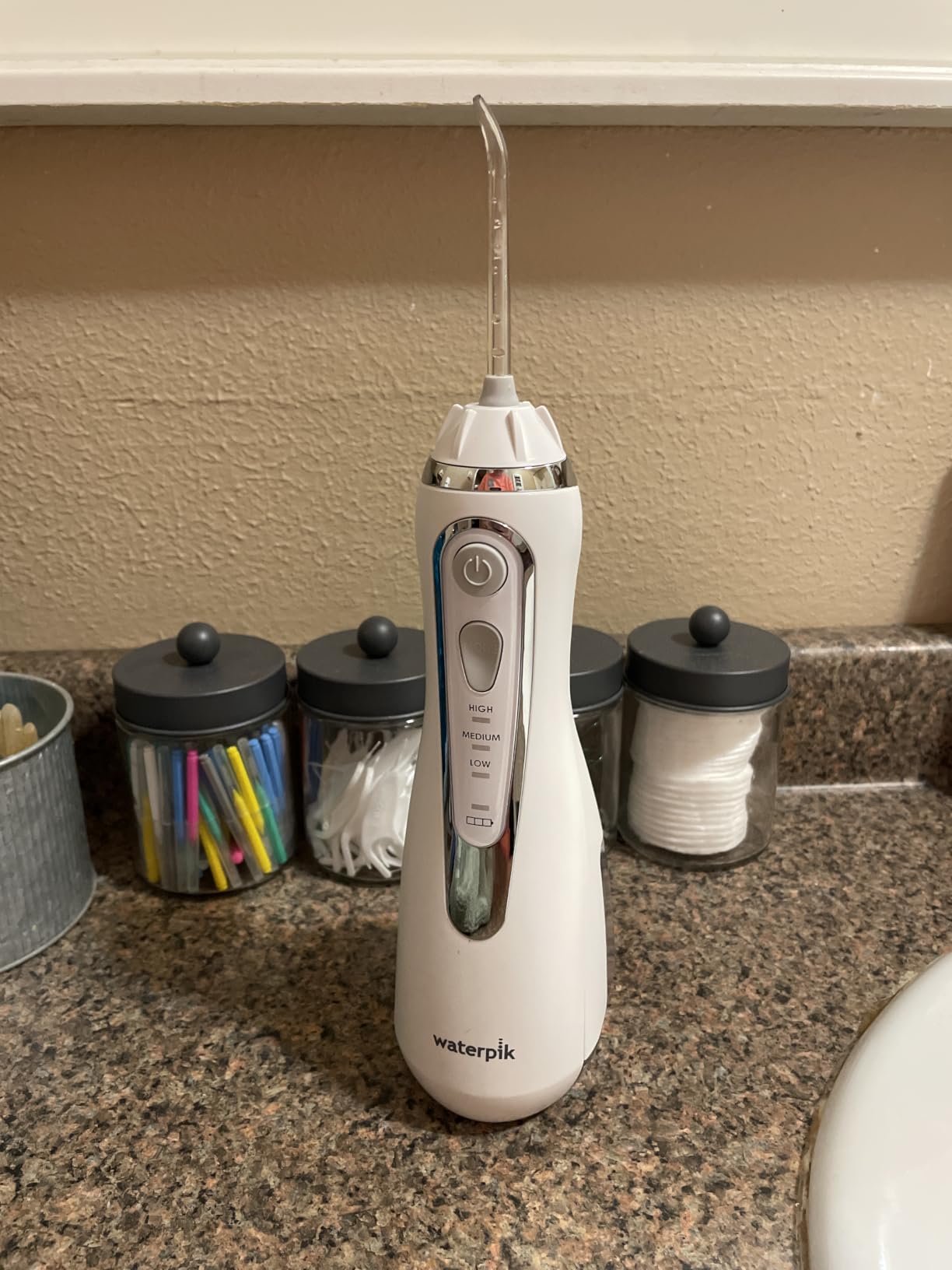 Waterpik Cordless Advanced 2.0 Water Flosser For Teeth, Gums, Braces, Dental Care With Travel Bag and 4 Tips, ADA Accepted, Rechargeable, Portable, and Waterproof, Blue WP-583, Packaging May Vary customer photo 1