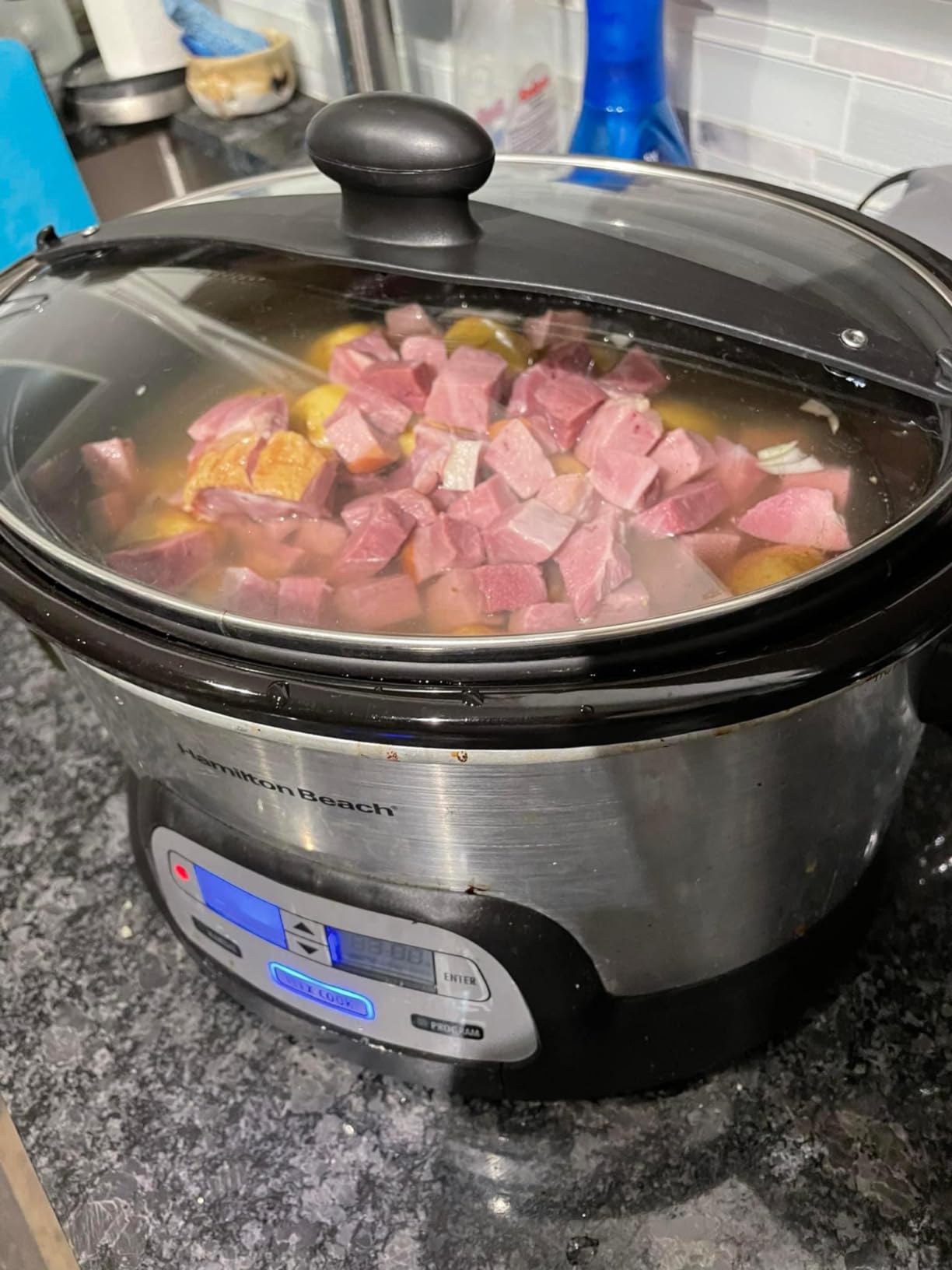 Hamilton Beach 33861 Portable Programmable Slow Cooker, 6 Qt, FlexCook Dual Digital Timer, 2 Heat Settings, Lid Lock customer photo 1