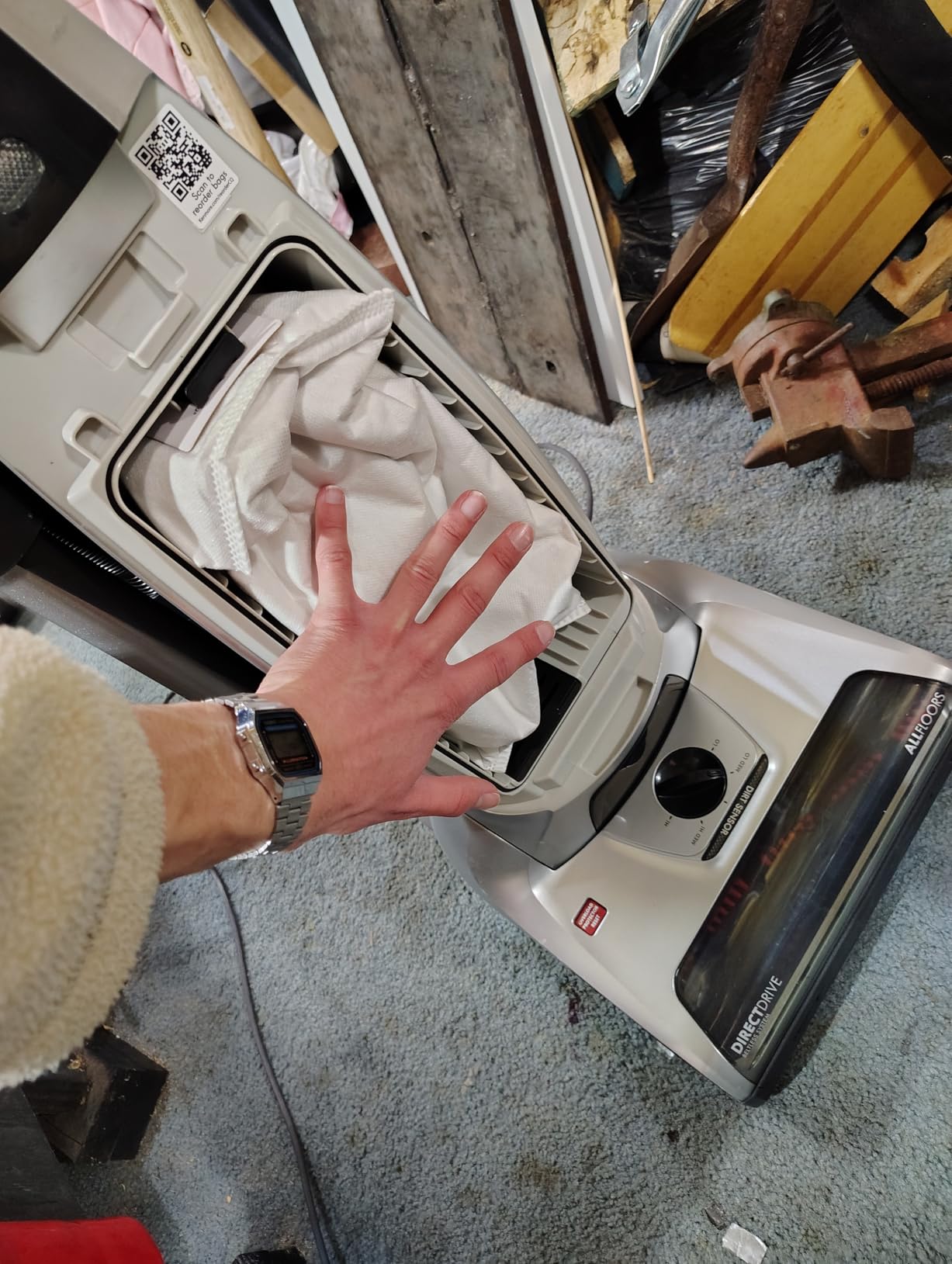 Kenmore Elite 31150 Pet Friendly Bagged Upright Beltless Vacuum w/Pet Handi-Mate, Triple HEPA, 3D Inducer Motor, Telescoping Wand, 5-Position Height Adjustment, 3 Cleaning Tools-Silver customer photo 1