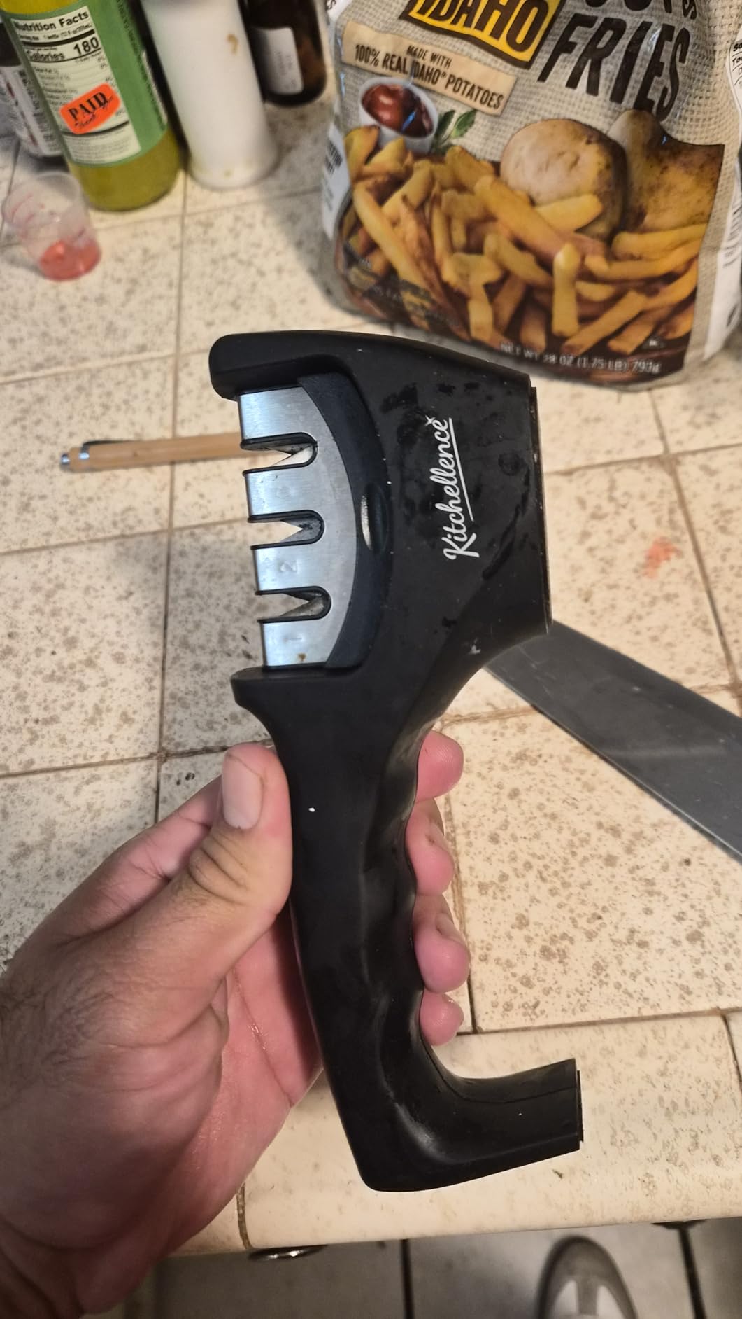 4-in-1 Kitchen Knife Accessories: 3-Stage Knife Sharpener customer photo 1