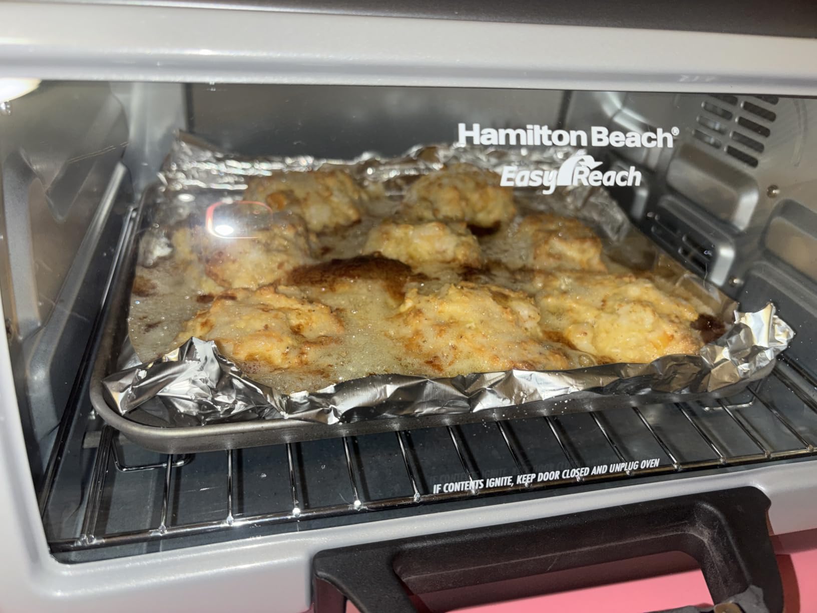 Hamilton Beach Easy Reach 6 Slice Countertop Convection Toaster Oven with Roll-Top Door customer photo 1