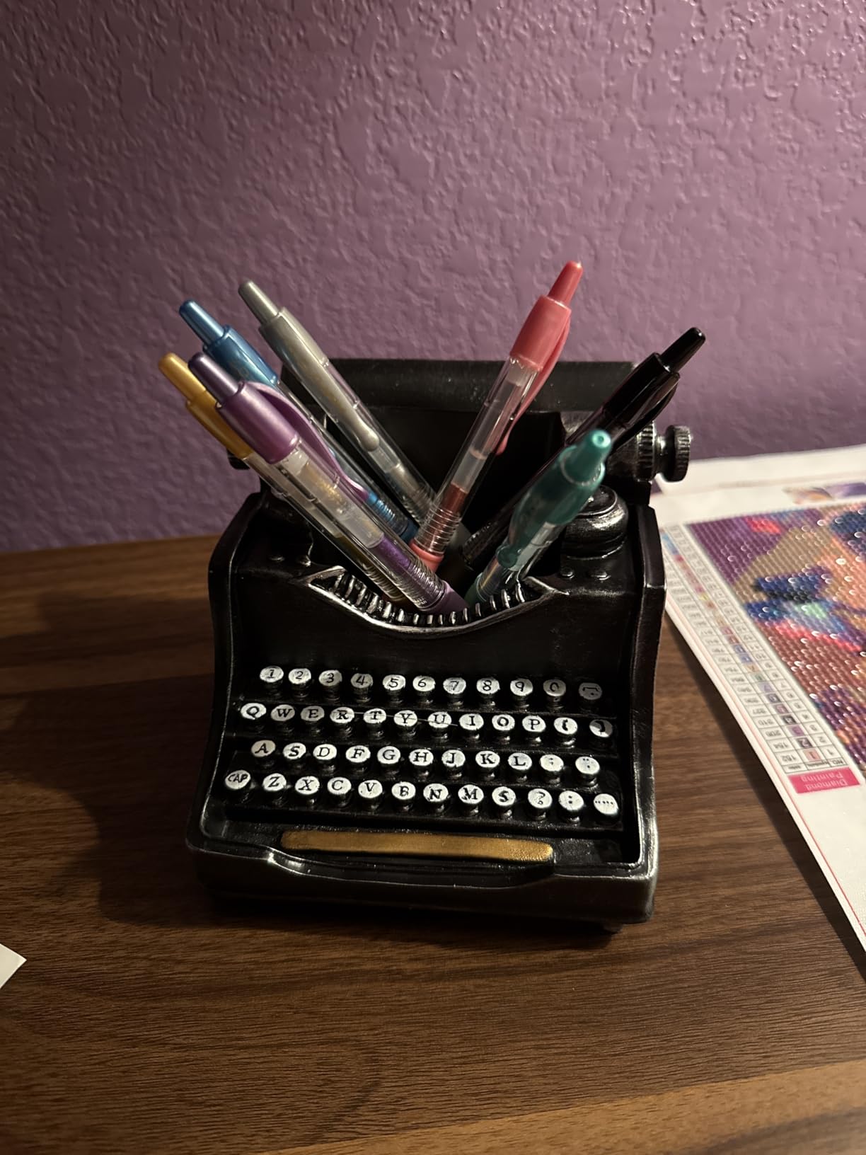 Vintage Typewriter Pencil Holder for Desk - 4.5