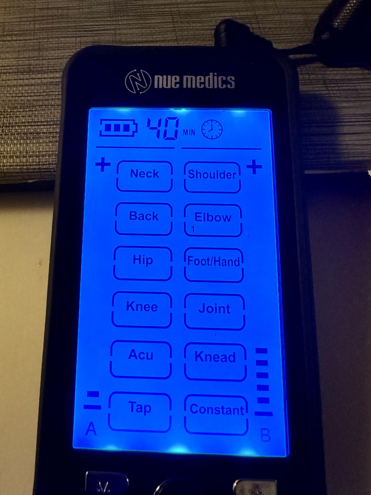TENS Unit Muscle Stimulator for Pain Relief Muscle Therapy Rechargeable EMS Device with Electrode Pads,Massager Belt & Foot Slippers Included, Electric Pulse Massager for Back,Neck,Shoulder,Sciatica customer photo 2