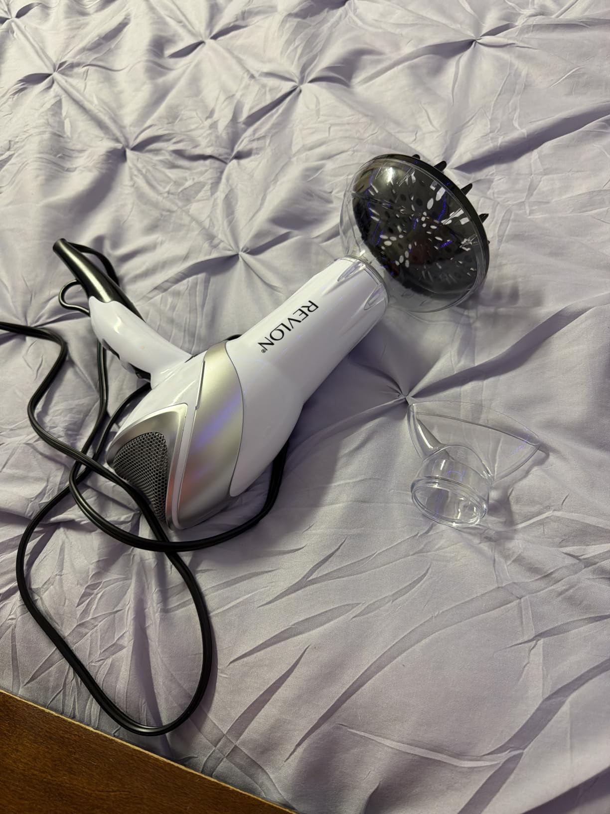 REVLON Infrared Ionic Hair Dryer with Diffuser & Concentrator, White customer photo 2