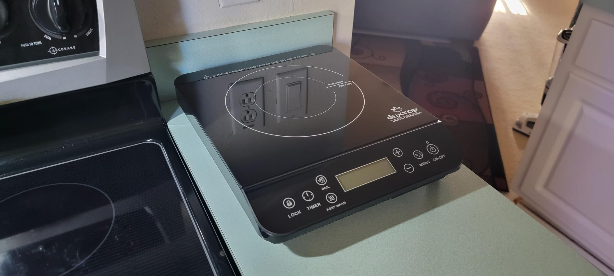 Duxtop Portable Induction Cooktop, Countertop Burner Induction Hot Plate with LCD Sensor Touch 1800 Watts, Black 9610LS BT-200DZ customer photo 1