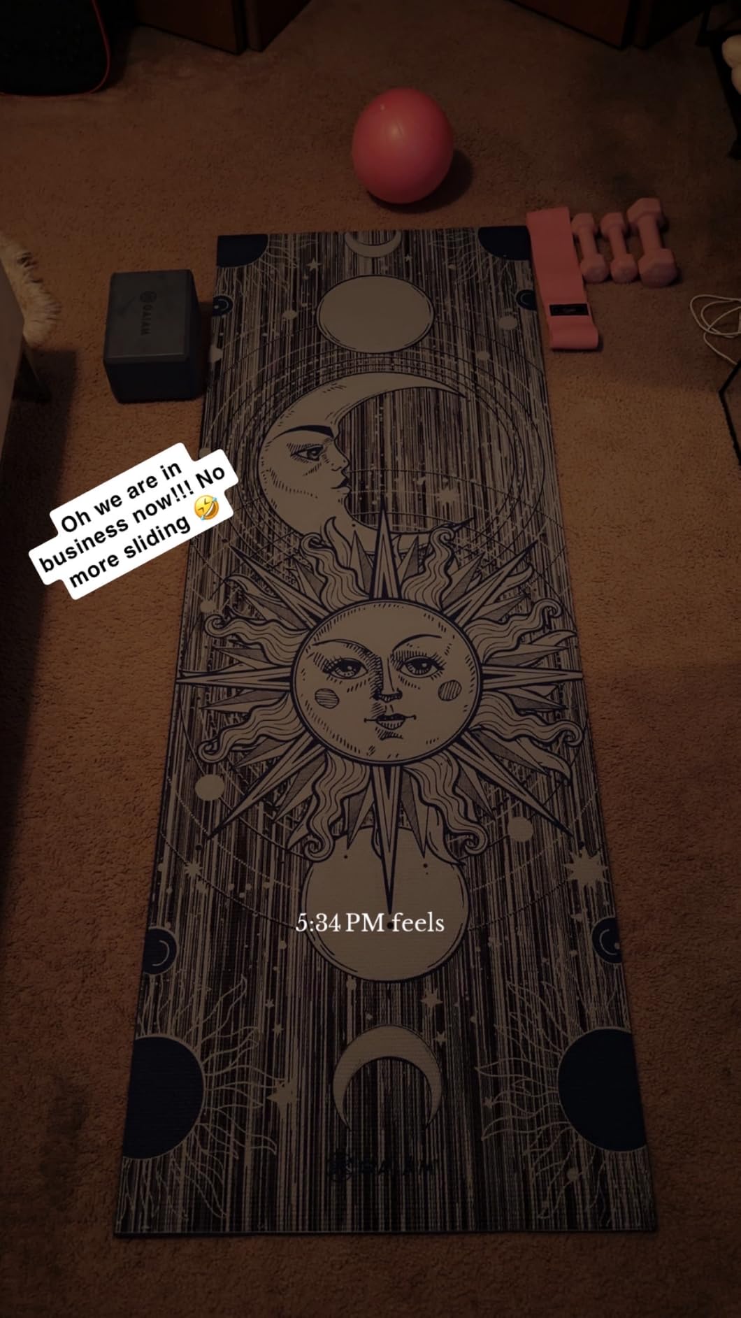 Gaiam Yoga Mat - Premium Print Reversible Extra Thick Non Slip Exercise & Fitness Mat for All Types of Yoga, Pilates & Floor Workouts customer photo 1