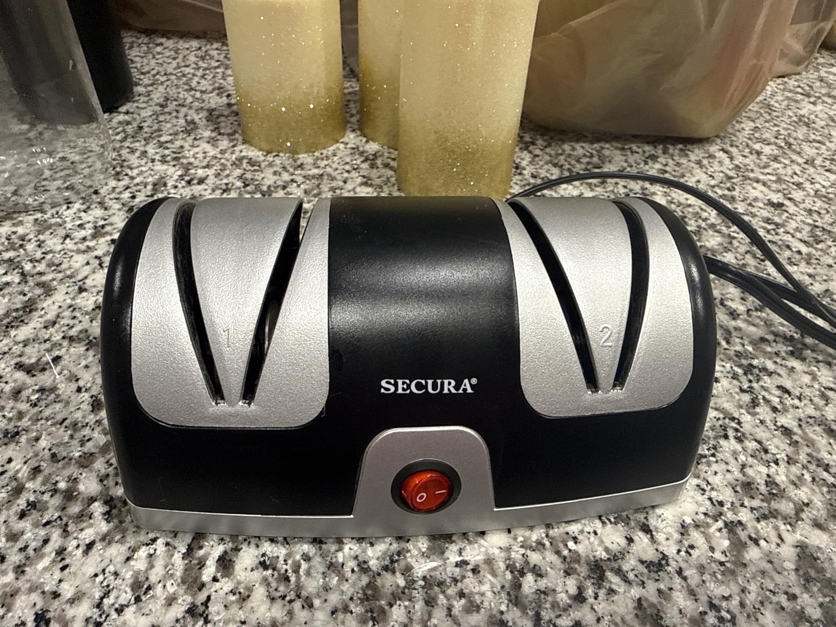Secura 2-Stage Electric Knife Sharpener with Diamond Abrasives customer photo 1
