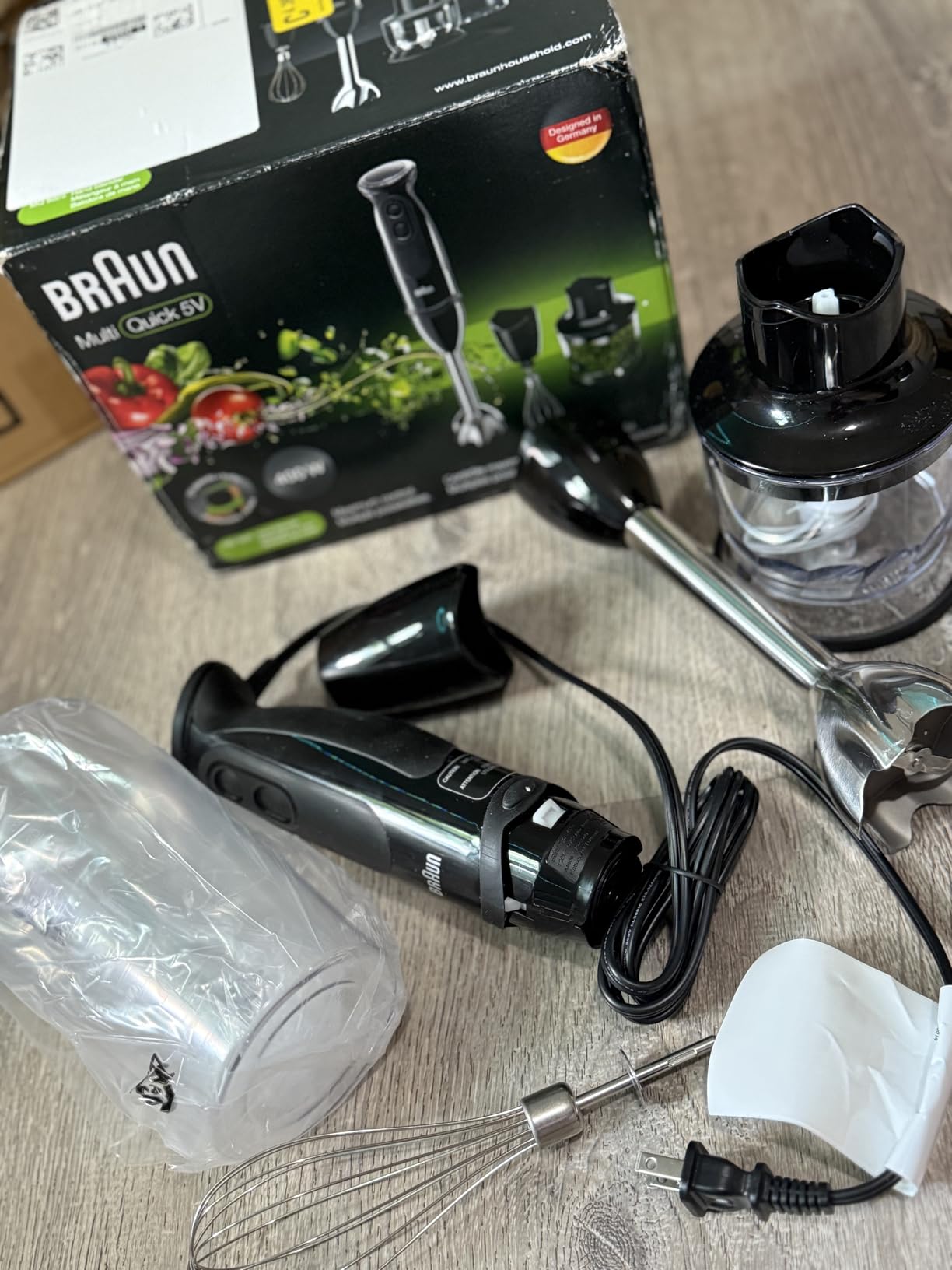 Braun MQ5025 Hand Blender Multiquick Vario, MQ5025, Black customer photo 1