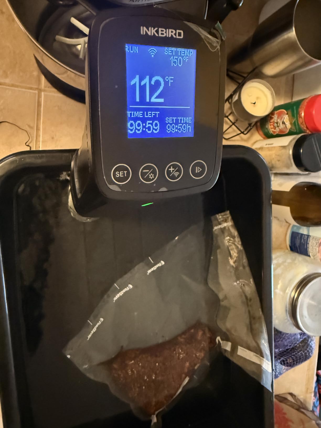INKBIRD WIFI Sous Vide Cooker ISV-100W, 1000 Watts with 14 Free Preset Recipes on APP & Calibration Function customer photo 2