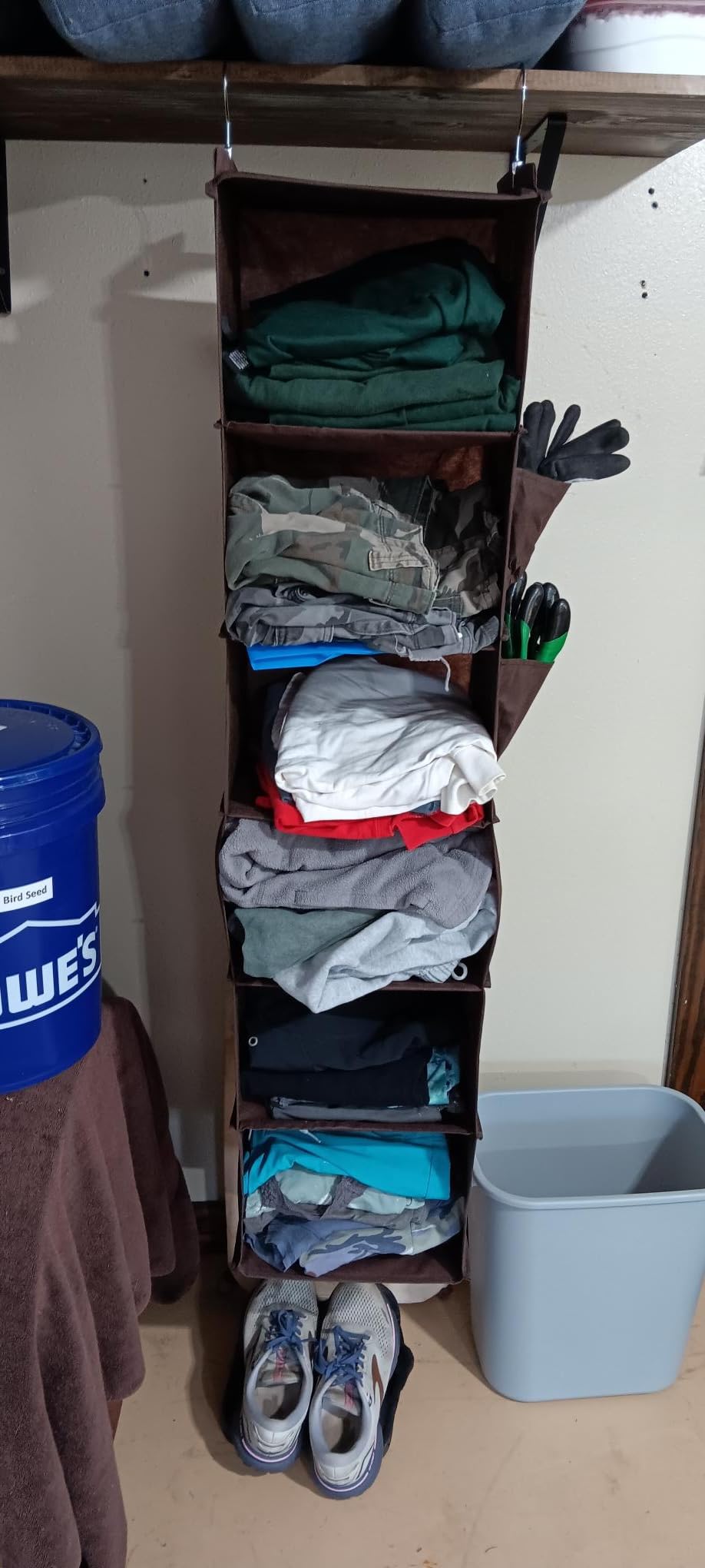 YOUDENOVA Hanging Closet Organizer and Storage, 6-Shelf, Grey customer photo 1