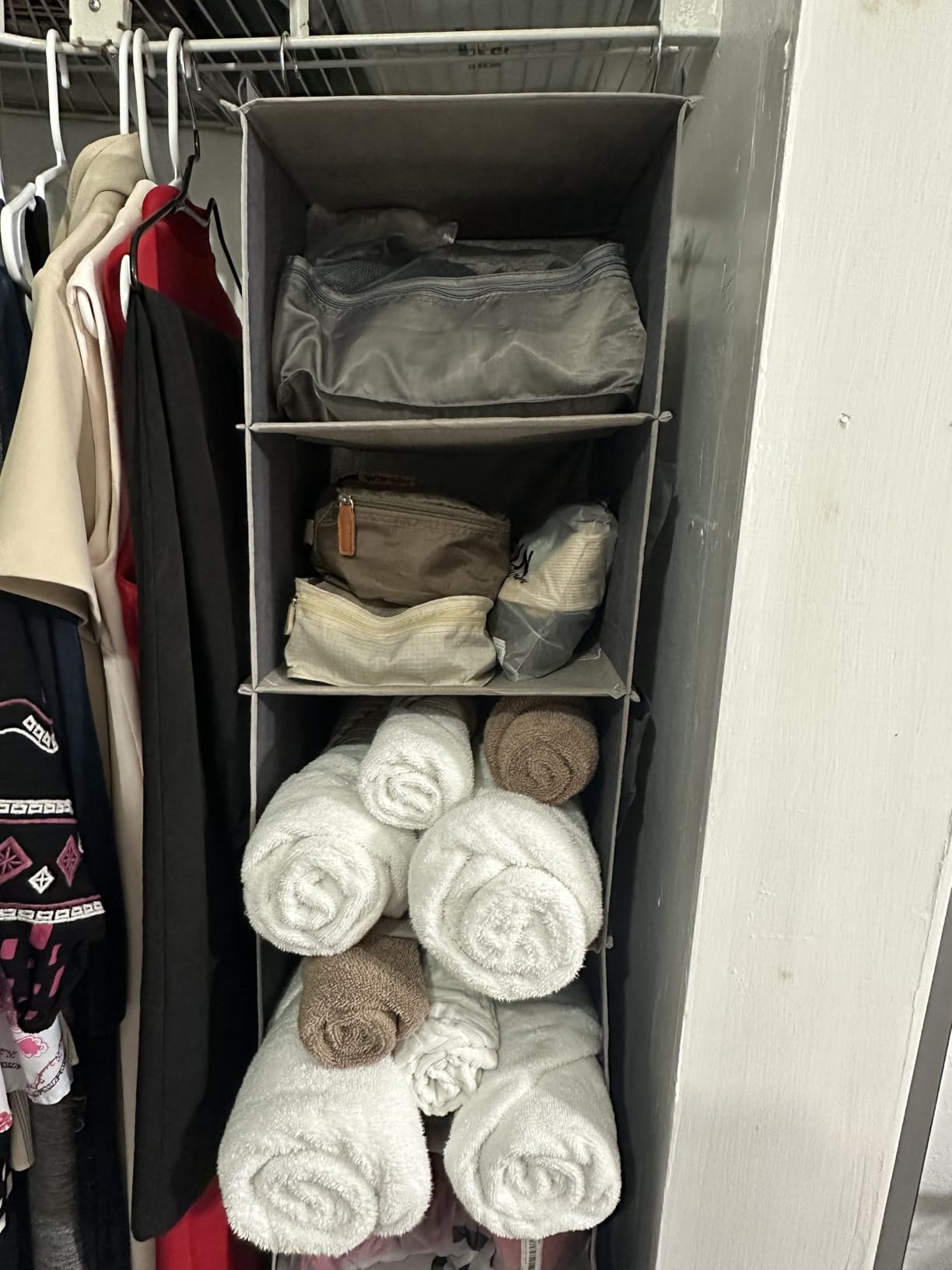YOUDENOVA Hanging Closet Organizer and Storage, 6-Shelf, Grey customer photo 2