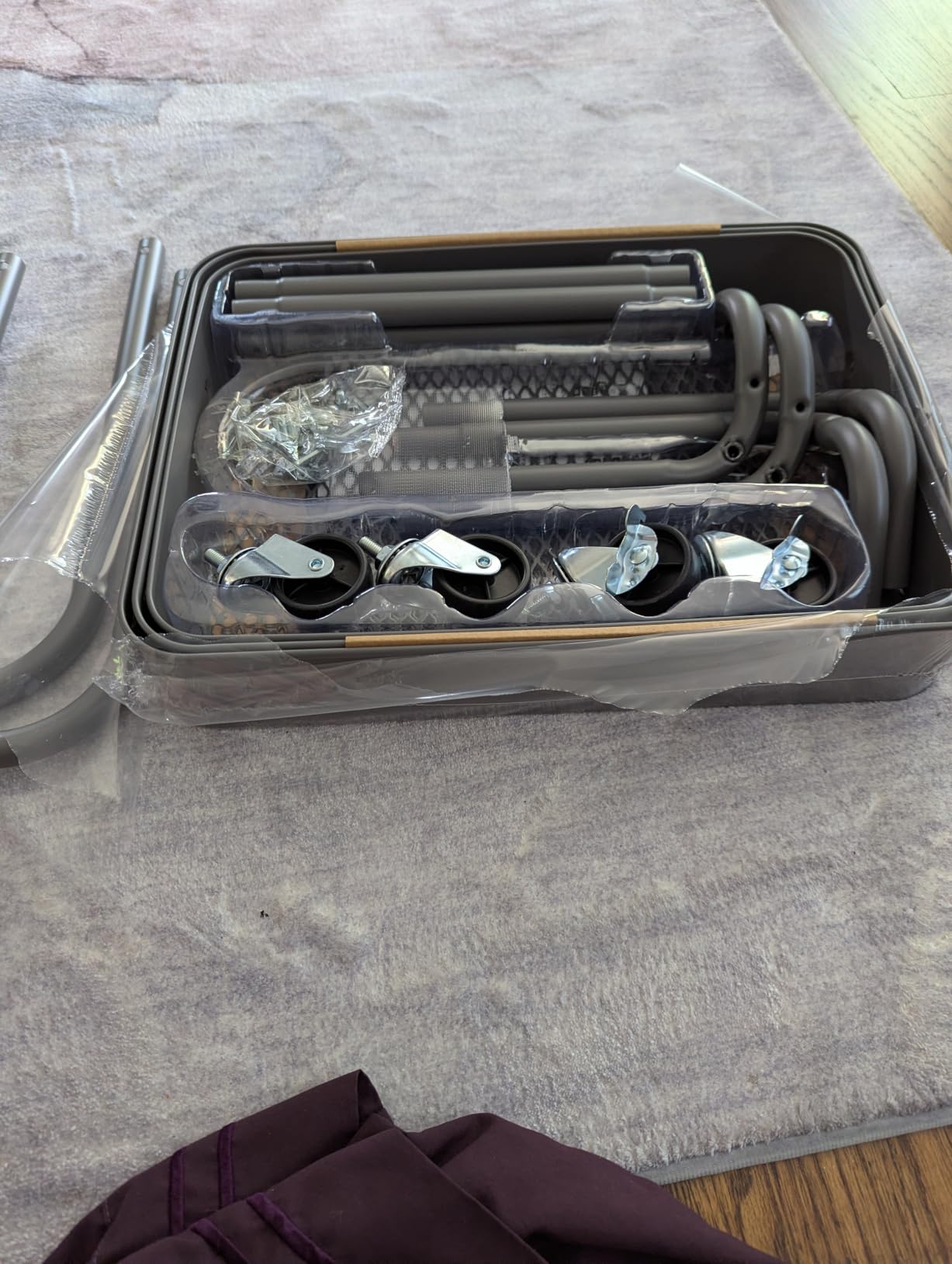 Amazon Basics 3-Tier Rolling Utility Cart, Storage Organizer, Lockable Wheels customer photo 2