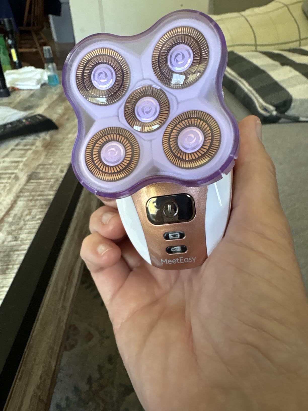 Electric Leg Shaver for Women - Rechargeable Painless Lady Razor for Leg Face Lips Body Underarms Armpit - Female Cordless Bikini Trimmer customer photo 1