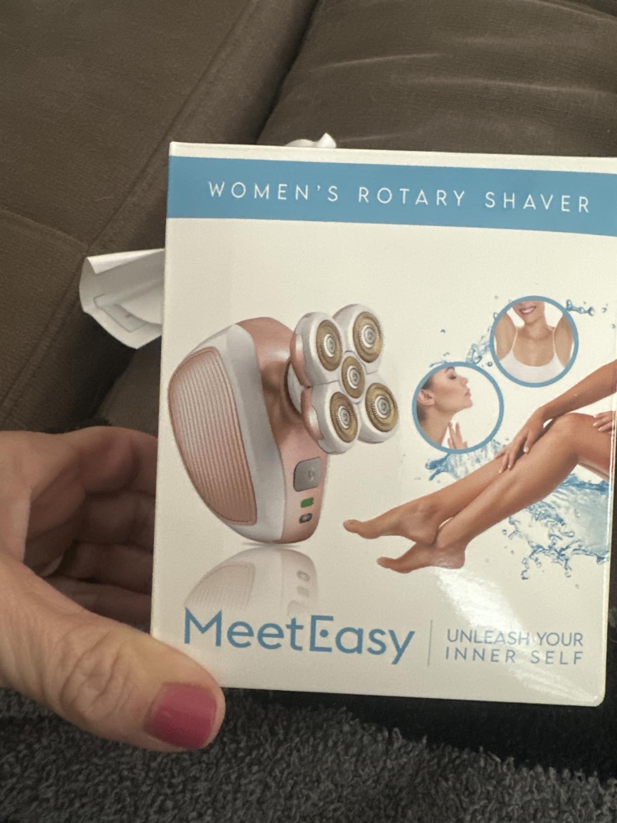 Electric Leg Shaver for Women - Rechargeable Painless Lady Razor for Leg Face Lips Body Underarms Armpit - Female Cordless Bikini Trimmer customer photo 2