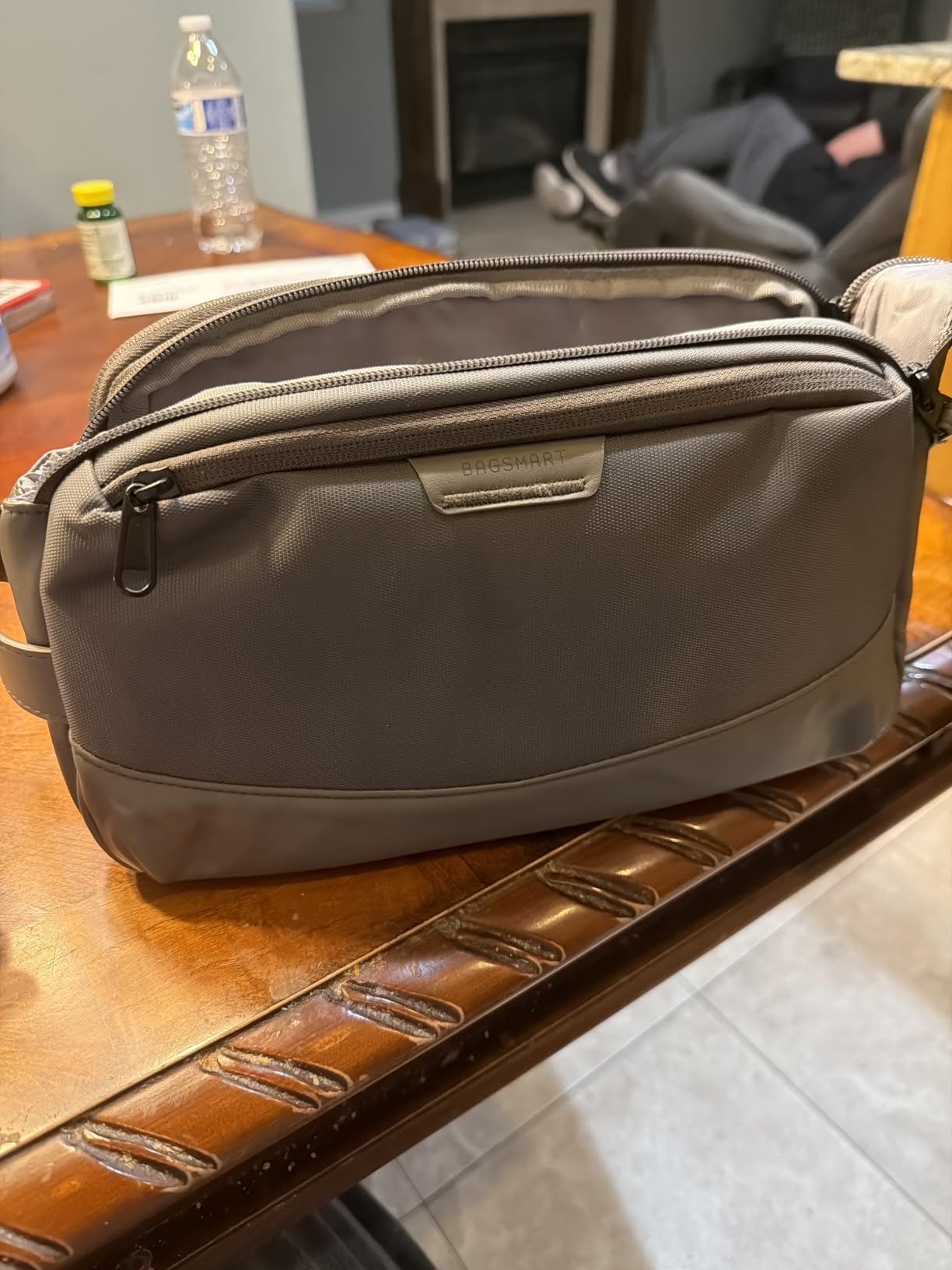 BAGSMART Toiletry Bag for Men, Travel Toiletry Organizer Dopp Kit Water-resistant Shaving Bag for Toiletries Accessories customer photo 2