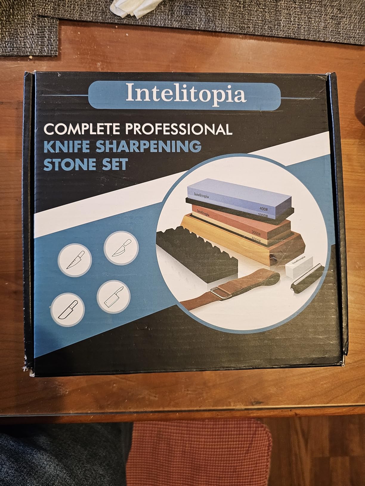 Complete Knife Sharpening Stone Set - Dual Grit Whetstone 400/1000 3000/8000 customer photo 1