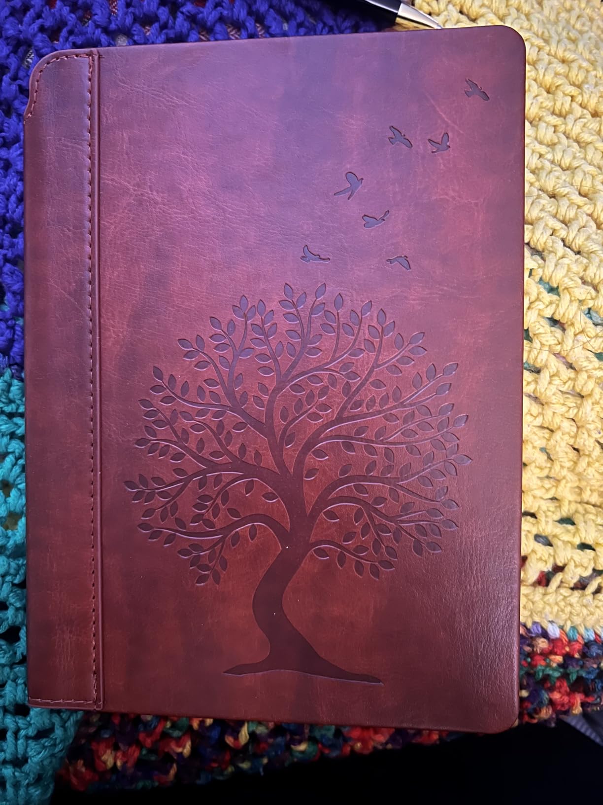 SETTINI Lined Journal - Flower Journal for Writing Gift Set - Hardcover Vegan Leather, Unique Pen Holder, 192 Pages, A5 - Includes Pen and Gift Box - Birthday Gift, Journal for Women customer photo 1
