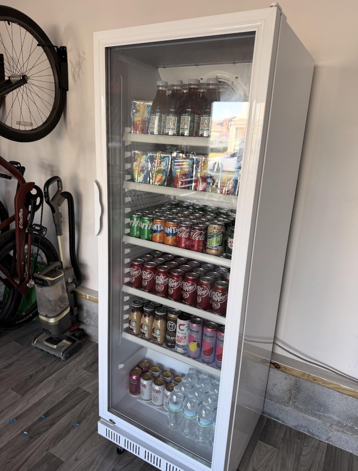 Wine and Beverage Refrigerator, 24 Inch Dual Zone Wine Fridge Built-in or Freestanding, Holds 100 Cans and 30 Bottles, Under Counter Wine Cellar with Double-Layer Glass Door, LED Light, Lock customer photo 1