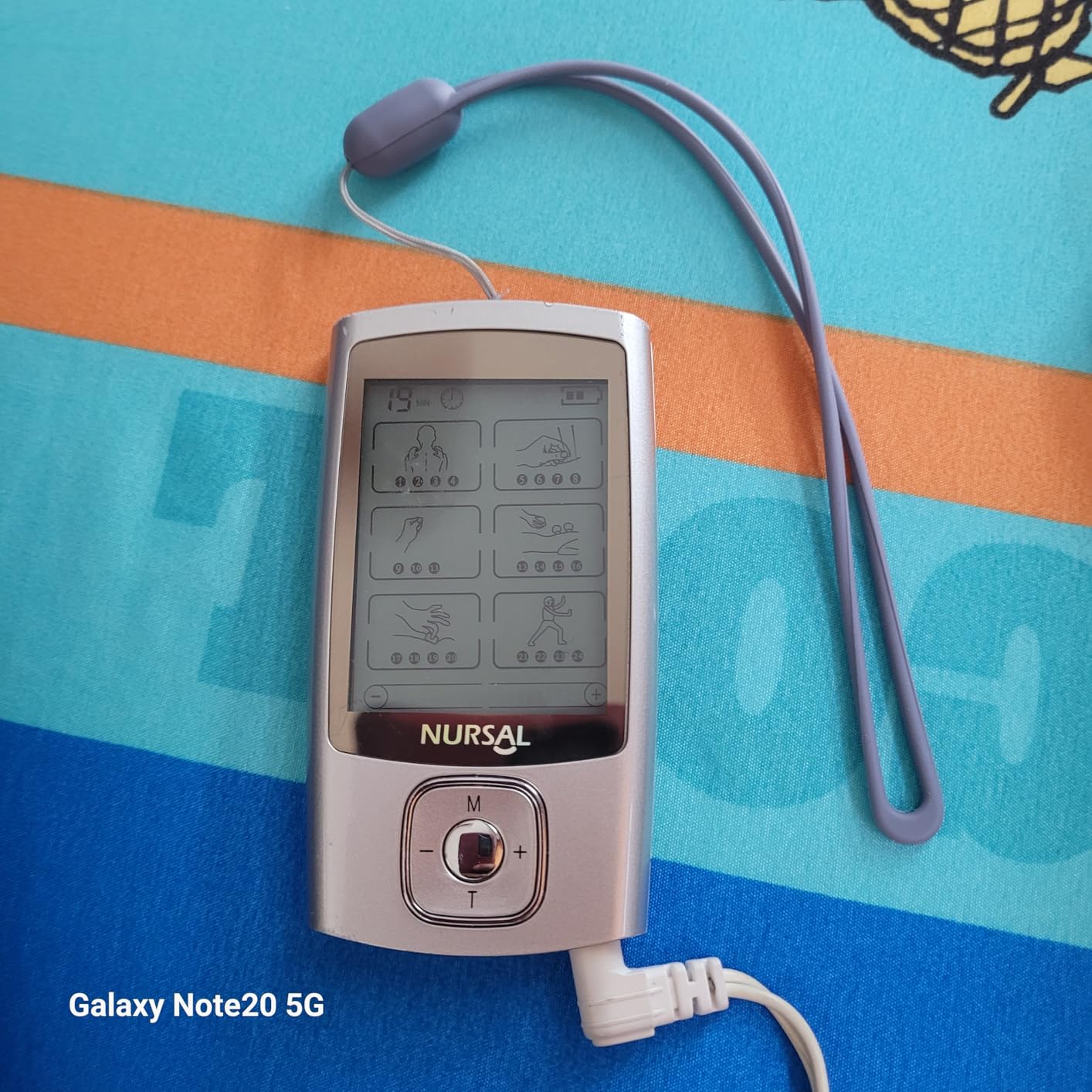 NURSAL 24 Modes TENS Unit Muscle Stimulator with Continuous Stimulation, Rechargeable Electronic Pulse Massager with 8 Pads for Back and Shoulder Pain Relief and Muscle Strength (Silver) customer photo 1