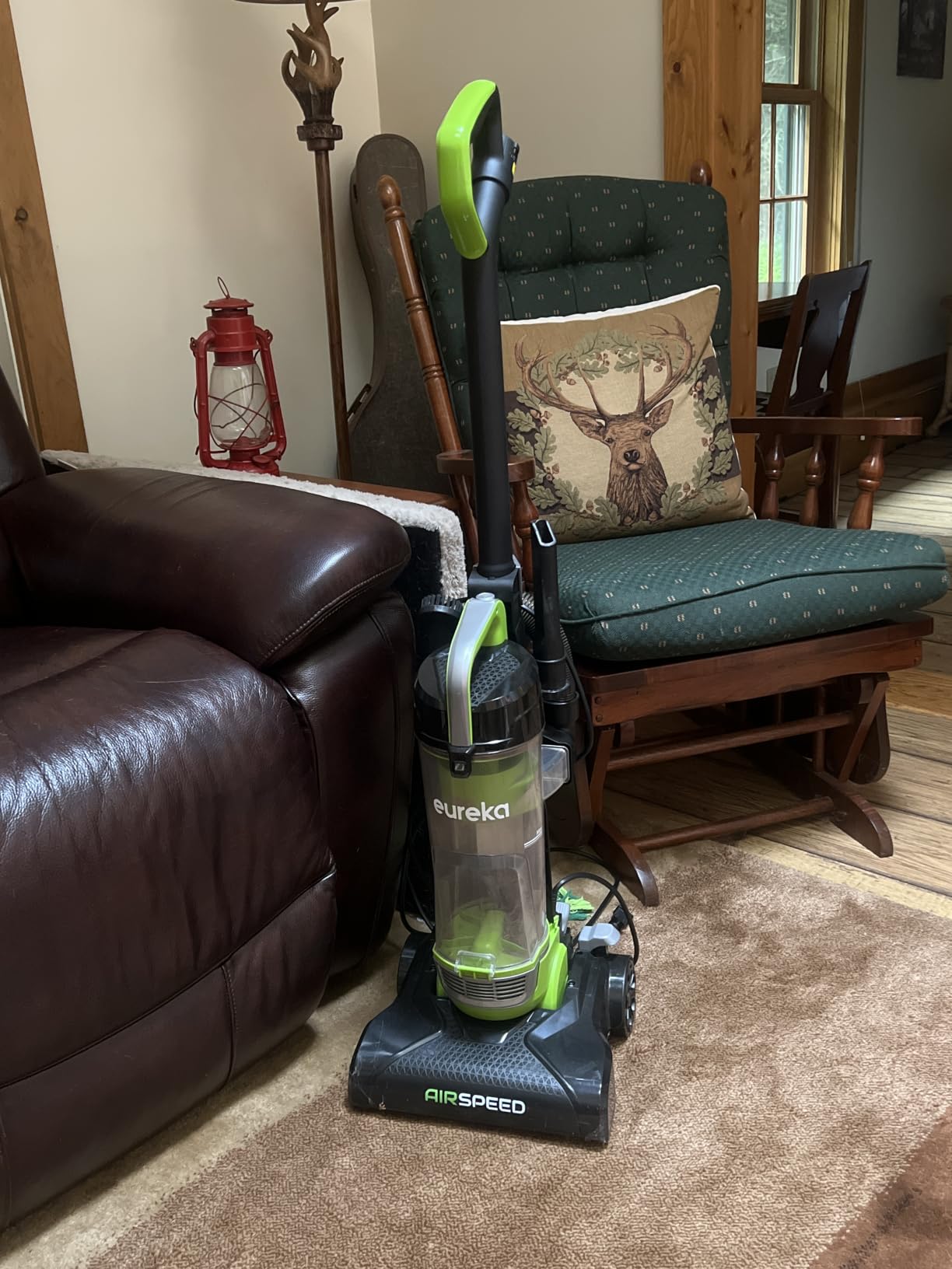 Eureka NEU10AE5 Powerful Bagless Upright Vacuum Cleaner Carpet and Floor, AirSpeed Ultra-Lightweight Vacuum Cleaner, w/ Replacement Filter, Blue customer photo 1