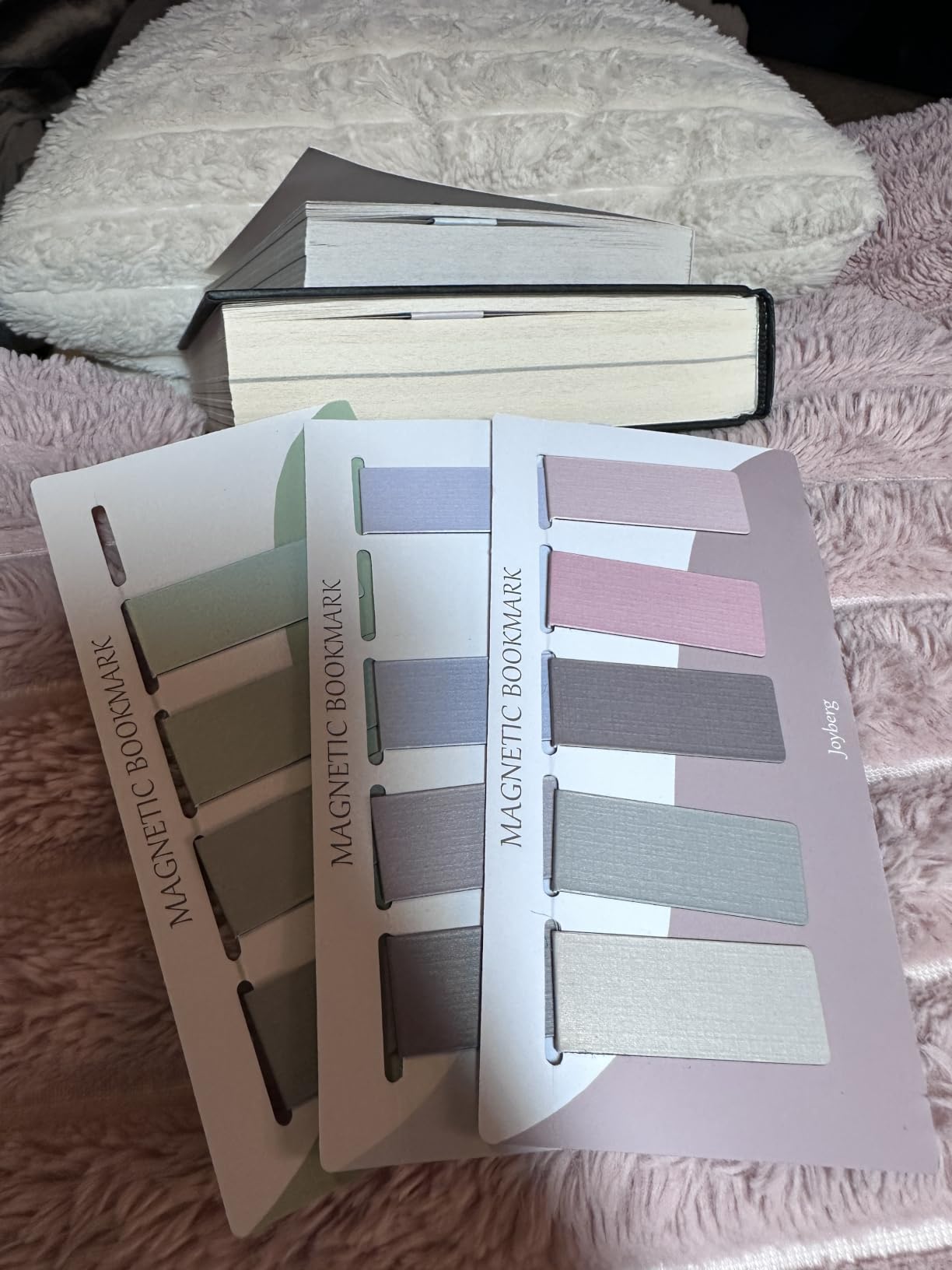 15 Pieces Magnetic Bookmarks for Women, Men, Book Lovers, Page Markers for Students Teachers Reading (Misty, Ocean, Emerald) customer photo 1