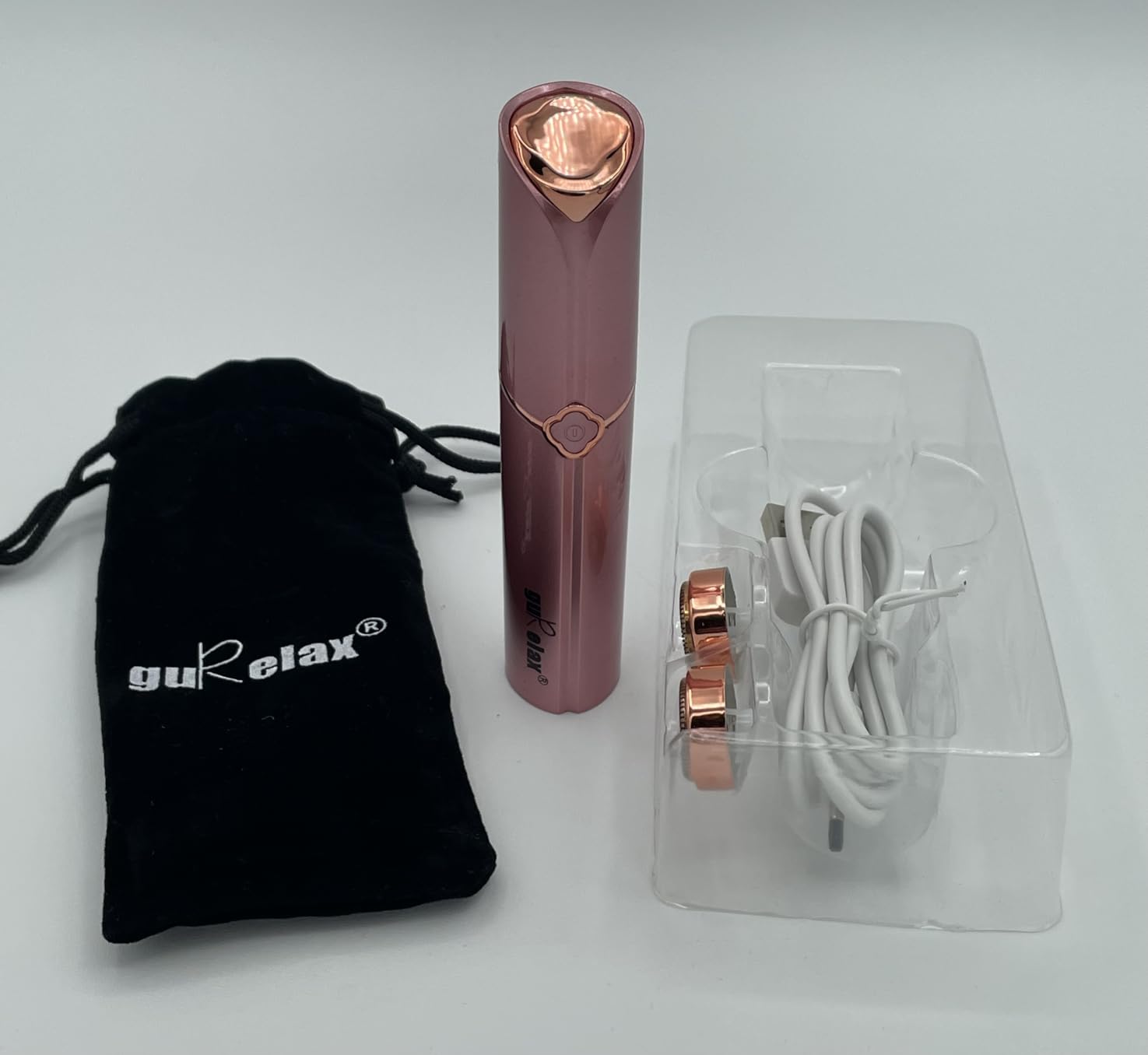 Facial Hair Removal for Women- As Seen on TV, Electric Painless Face Shaver, Rechargeable Hair Removal Device for Face, Lip, Chin with 2 x Replacement Heads customer photo 1