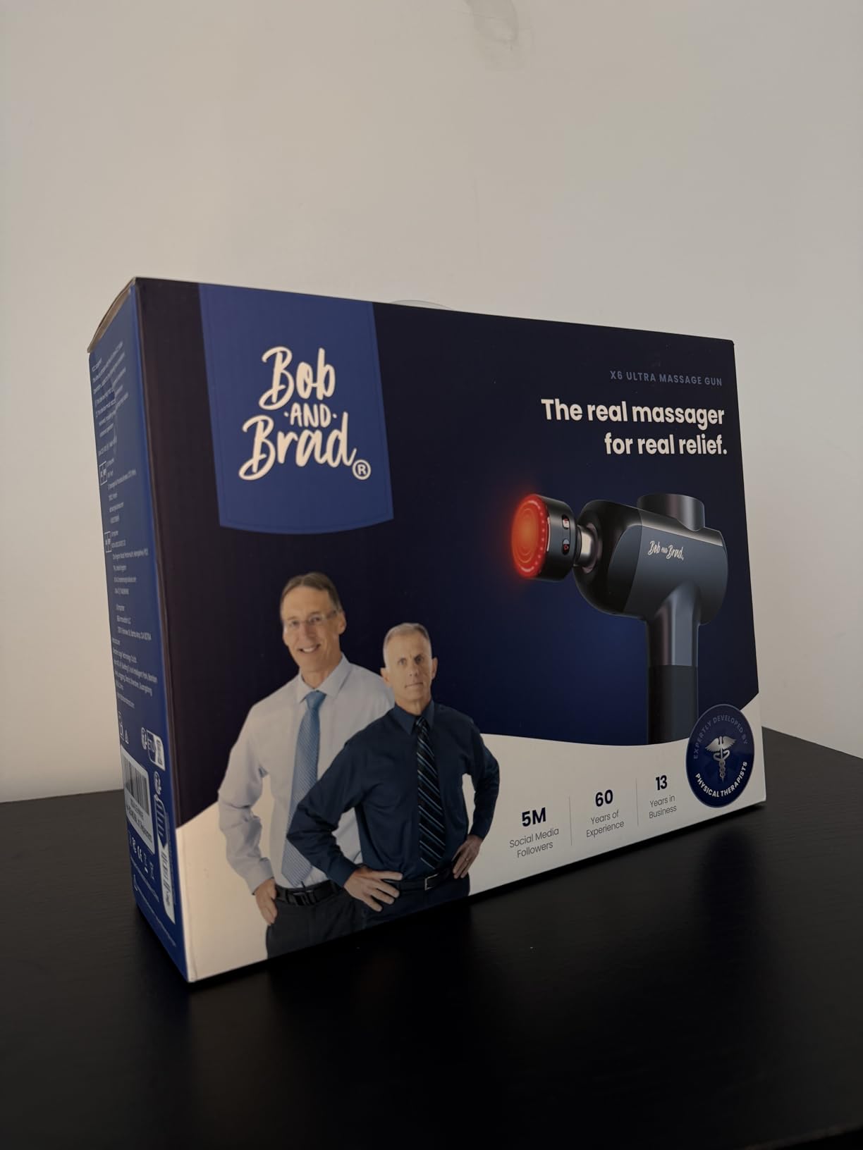 BOB AND BRAD X6 Pro Massage Gun Deep Tissue Percussion with Metal Head Therapy, Professional Muscle Massage Gun for Athletes, Electric Massager Gun for Pain Relief, Gift for Men Women customer photo 1