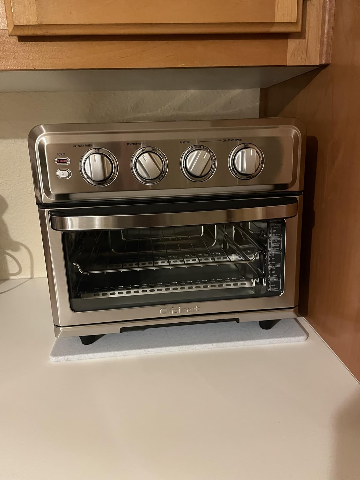 Cuisinart Air Fryer Toaster Oven with Grill, 1800W 8-1 Air Fryer Oven with Bake, Convection Bake, Grill, Broil and Warm Options, Large Capacity, 60-Minute Timer, TOA-70BKS, Black SS customer photo 1