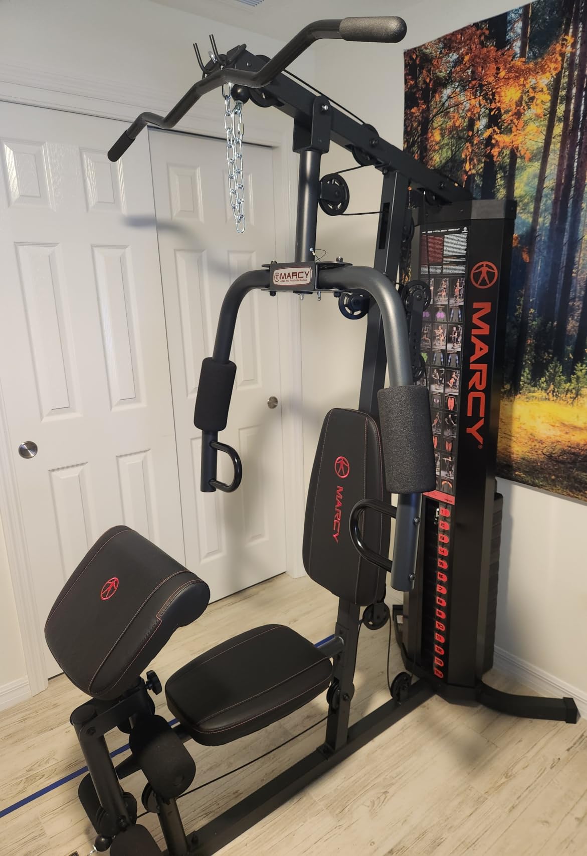 Marcy Multifunction Steel Home Gym 150lb Weight Stack Machine customer photo 2