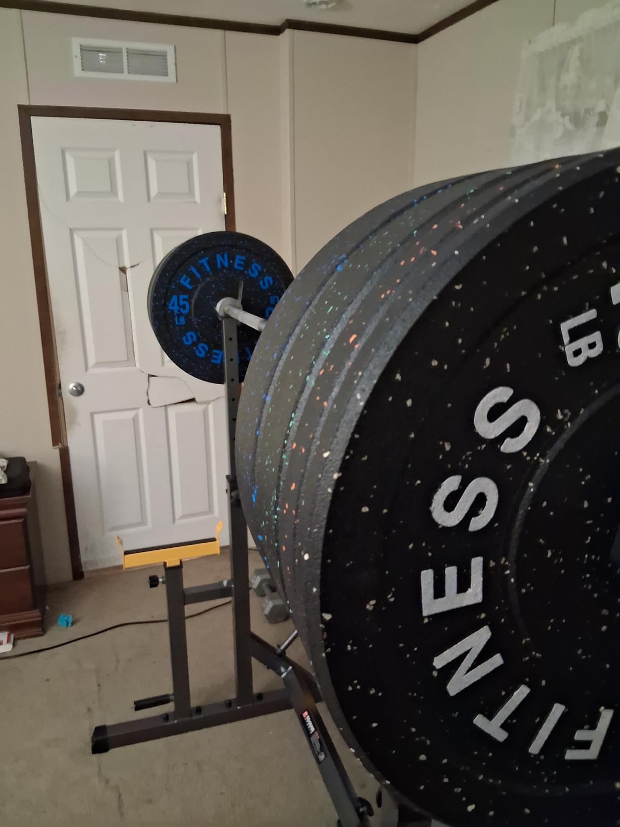 2 Inch Bumper Plates, 10-650lbs, Barbell Rubber Olympic Weight Plates Set for Home Gym, Strength Training & Weight Lifting, Multiple Options Colors customer photo 1