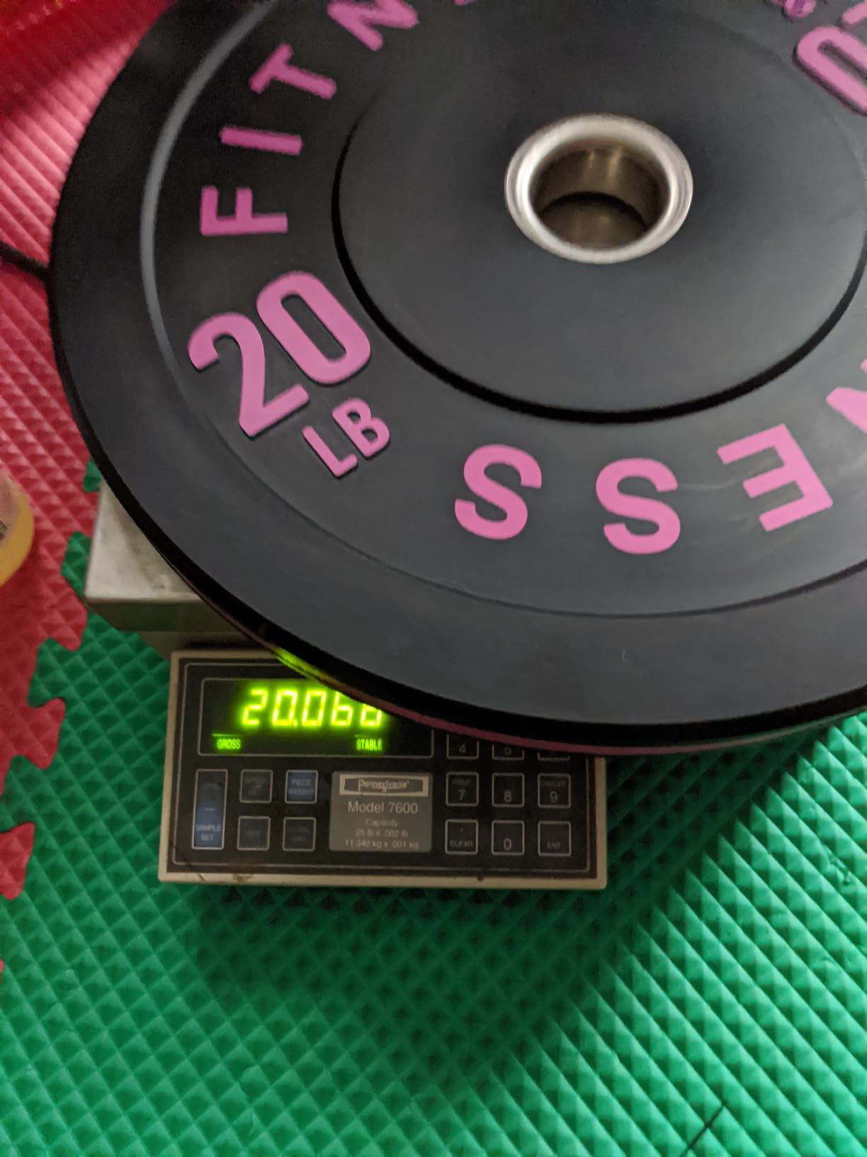2 Inch Bumper Plates, 10-650lbs, Barbell Rubber Olympic Weight Plates Set for Home Gym, Strength Training & Weight Lifting, Multiple Options Colors customer photo 2