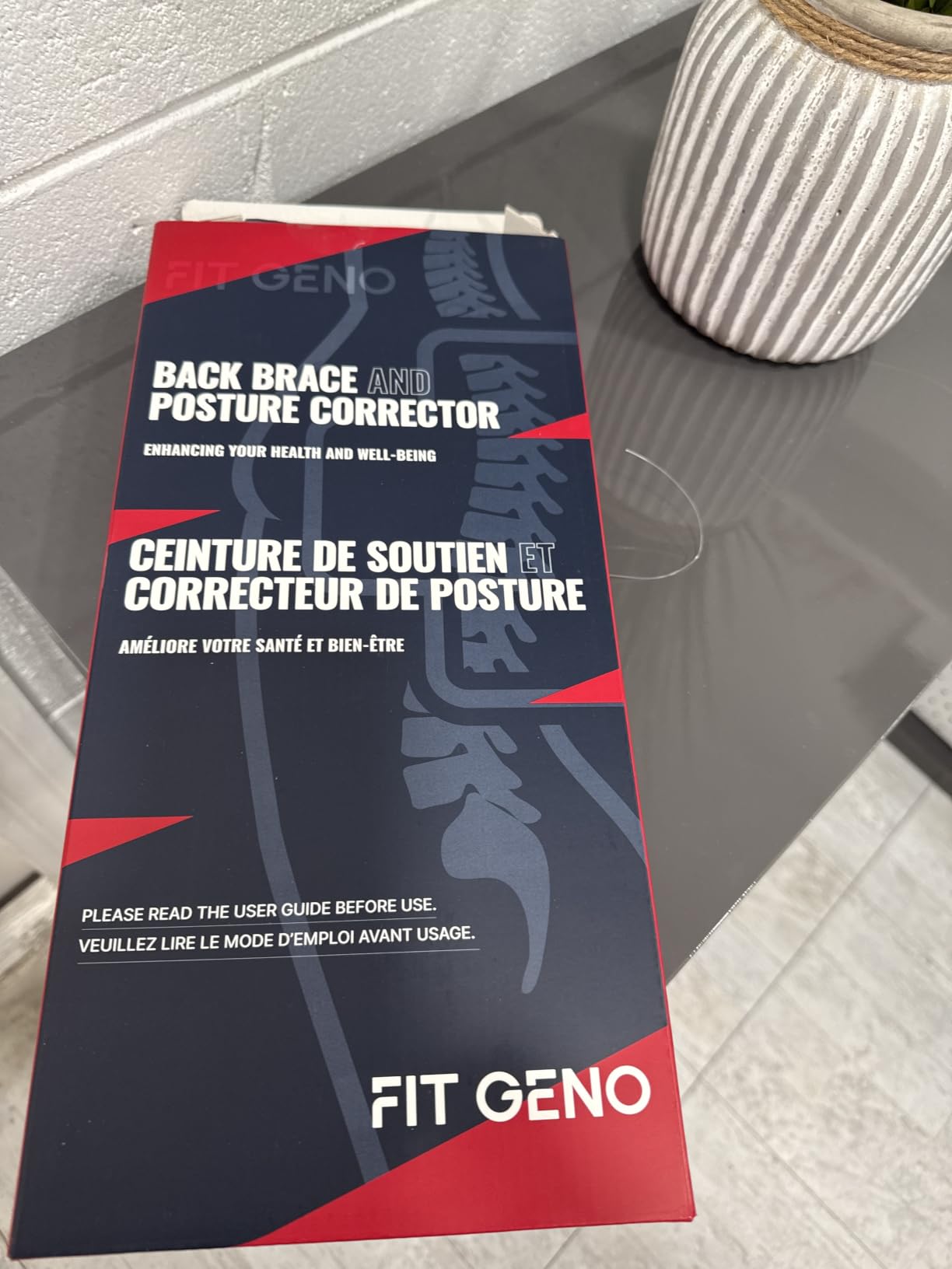 Fit Geno Posture Corrector for Women & Men, Back Shoulder Support Brace - Adjustable & Breathable, Upper Back Straighteners Pulls Shoulders for Pain Relief, Neck Hump, Hunchback, Kyphosis, Scoliosis customer photo 1