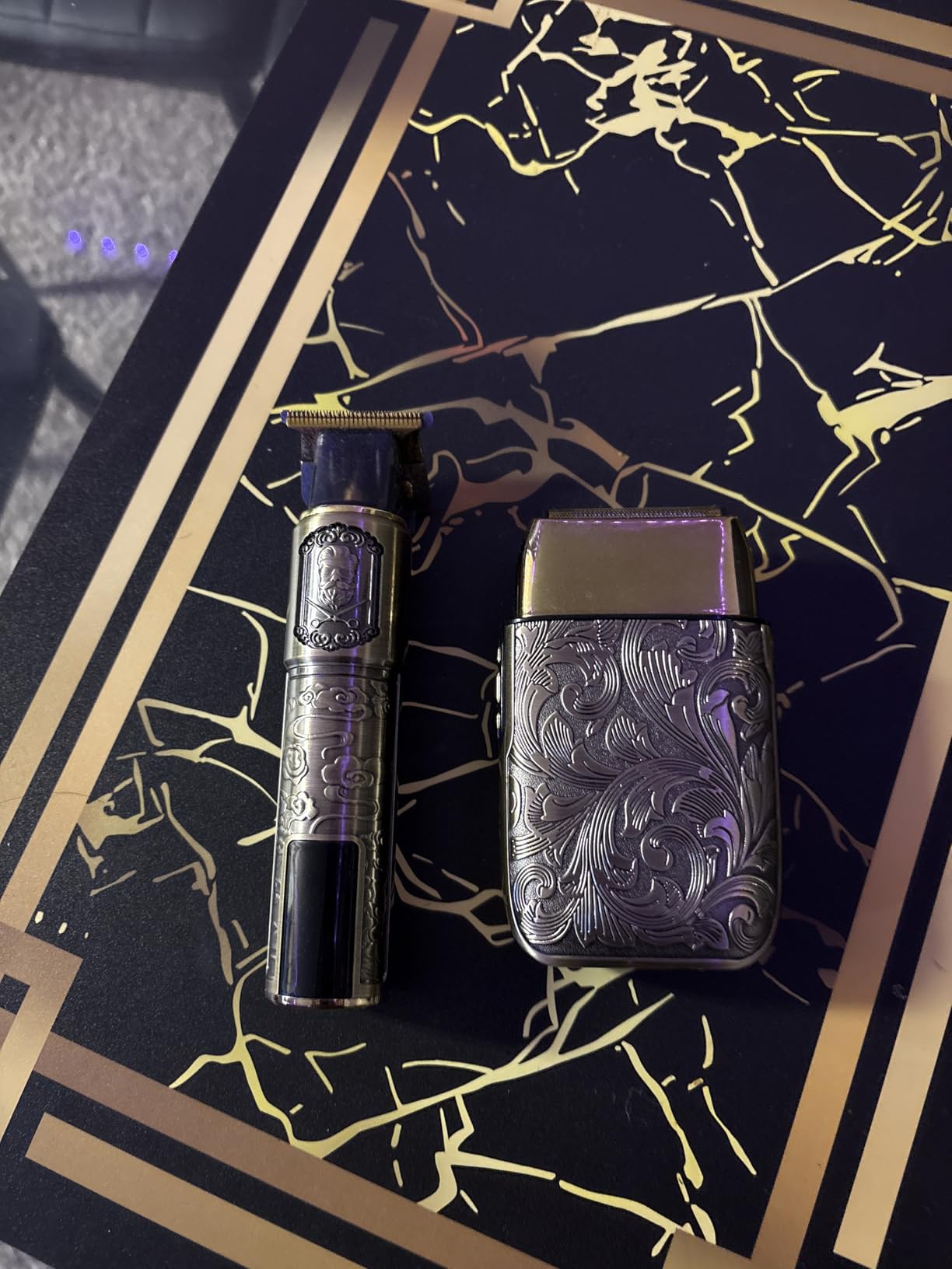 Ufree Foil Shaver and Beard Hair Trimmer Set, Men Electric Razor, Mens Gifts | 6500-7500RPM Head Shavers for Bald, Zero-Gap, Type-C, LED Display, T-Blade Line Versatile for Mustache, Stubble & Crisp Edge customer photo 1
