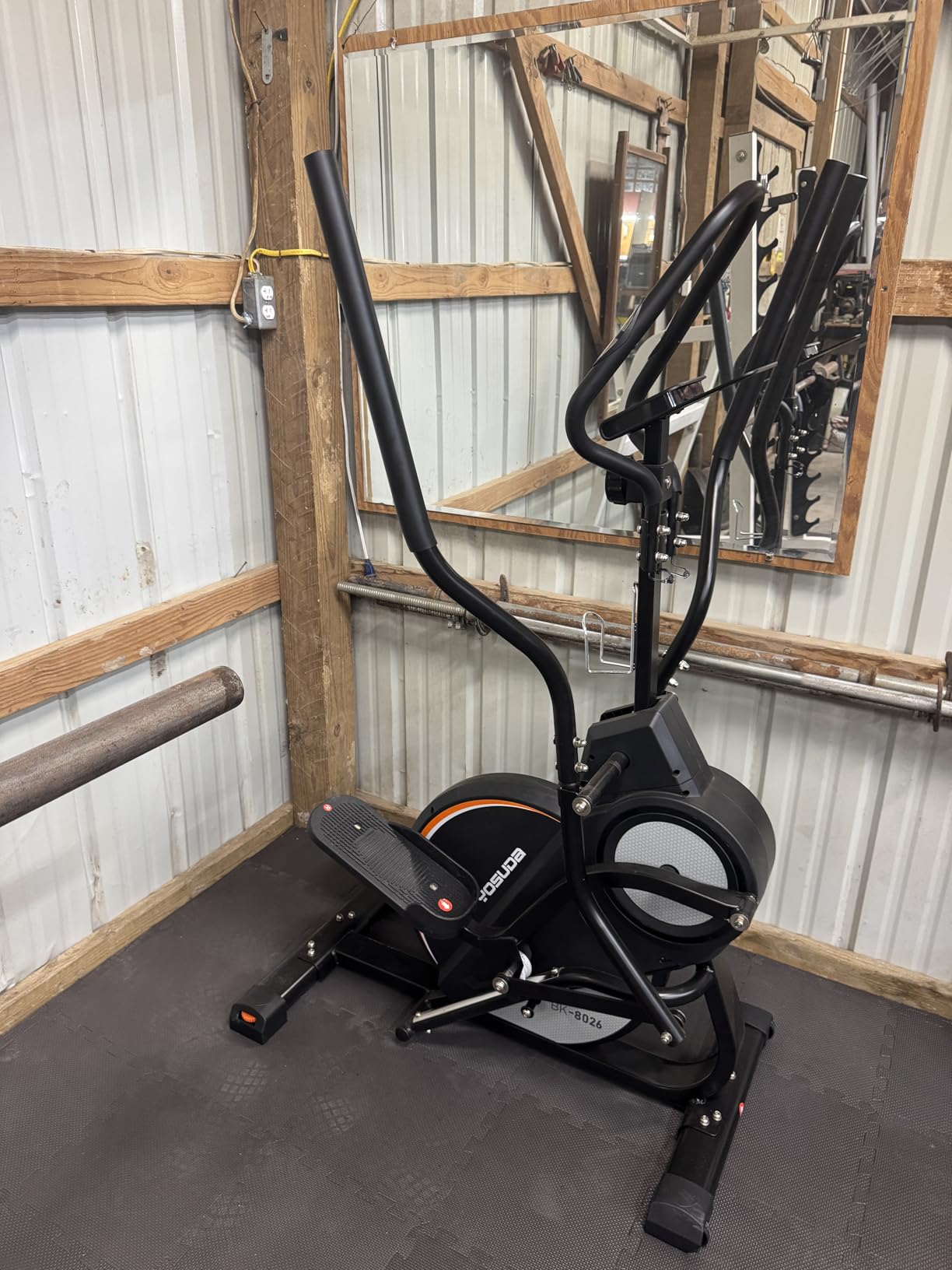 YOSUDA Elliptical Exercise Machine, Compact Elliptical with 45° Incline | 3-in-1 (Elliptical + Cardio Climber + Stair Stepper) Elliptical, 15.5IN Stride, 16 Levels Resistance, Support Kinomap/Fed APP customer photo 1